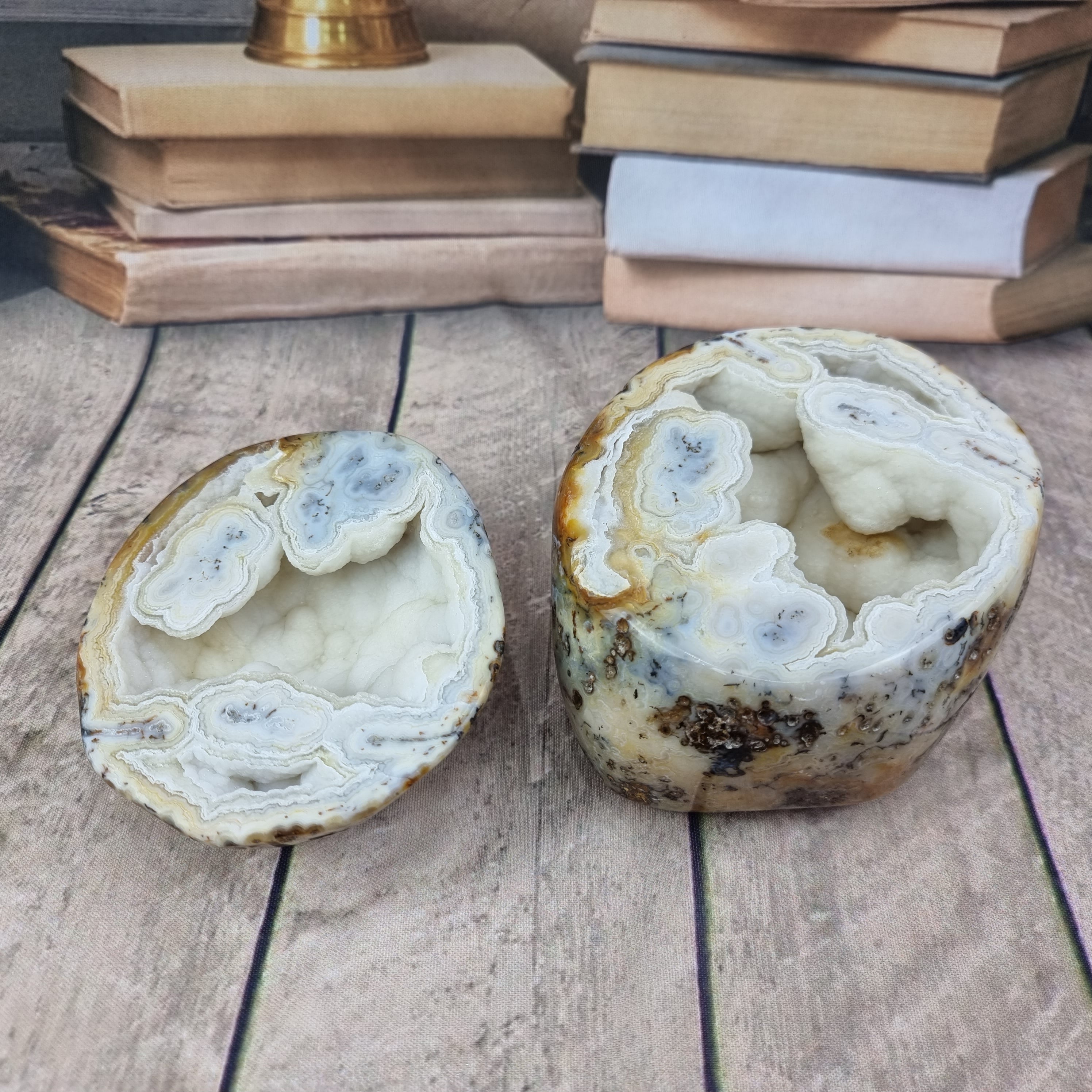 Joyero de Ágatas | Piezas Pulidas | Producto Exclusivo Único | Pieza Artesanal BR Crystals