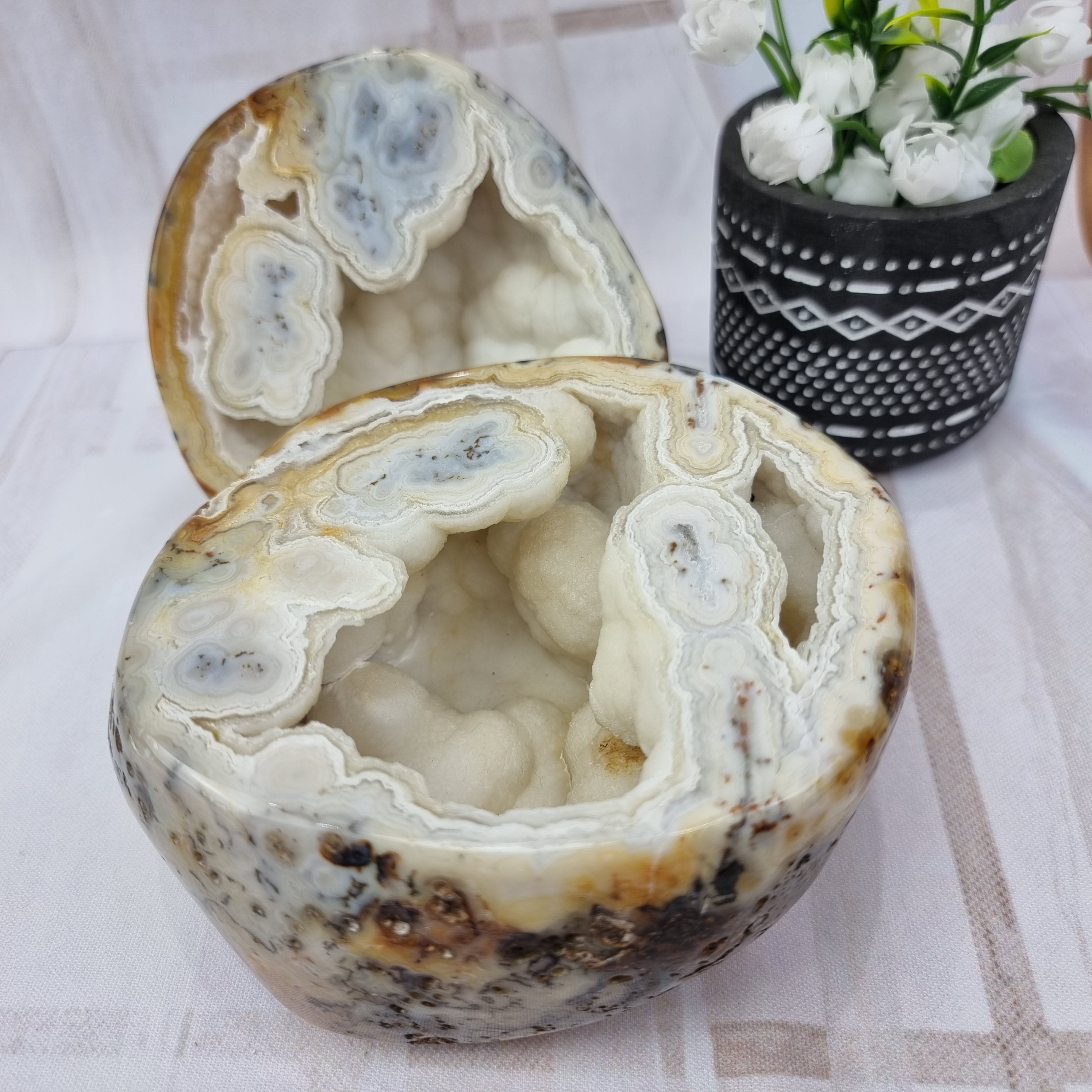 Agate Jewelry Box | Polished Pieces | Exclusive Unique Product | Handcrafted Item BR Crystals