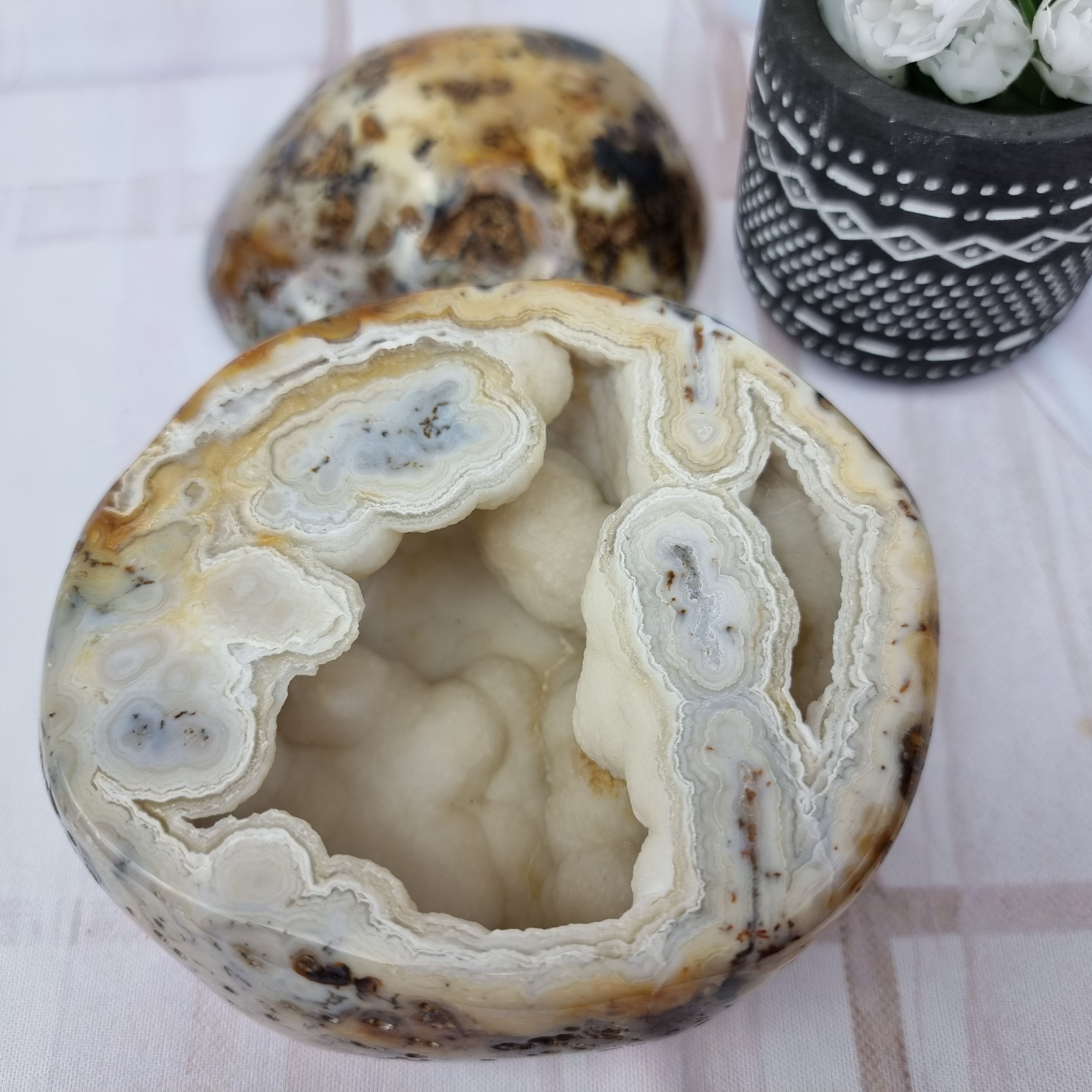 Agate Jewelry Box | Polished Pieces | Exclusive Unique Product | Handcrafted Item BR Crystals