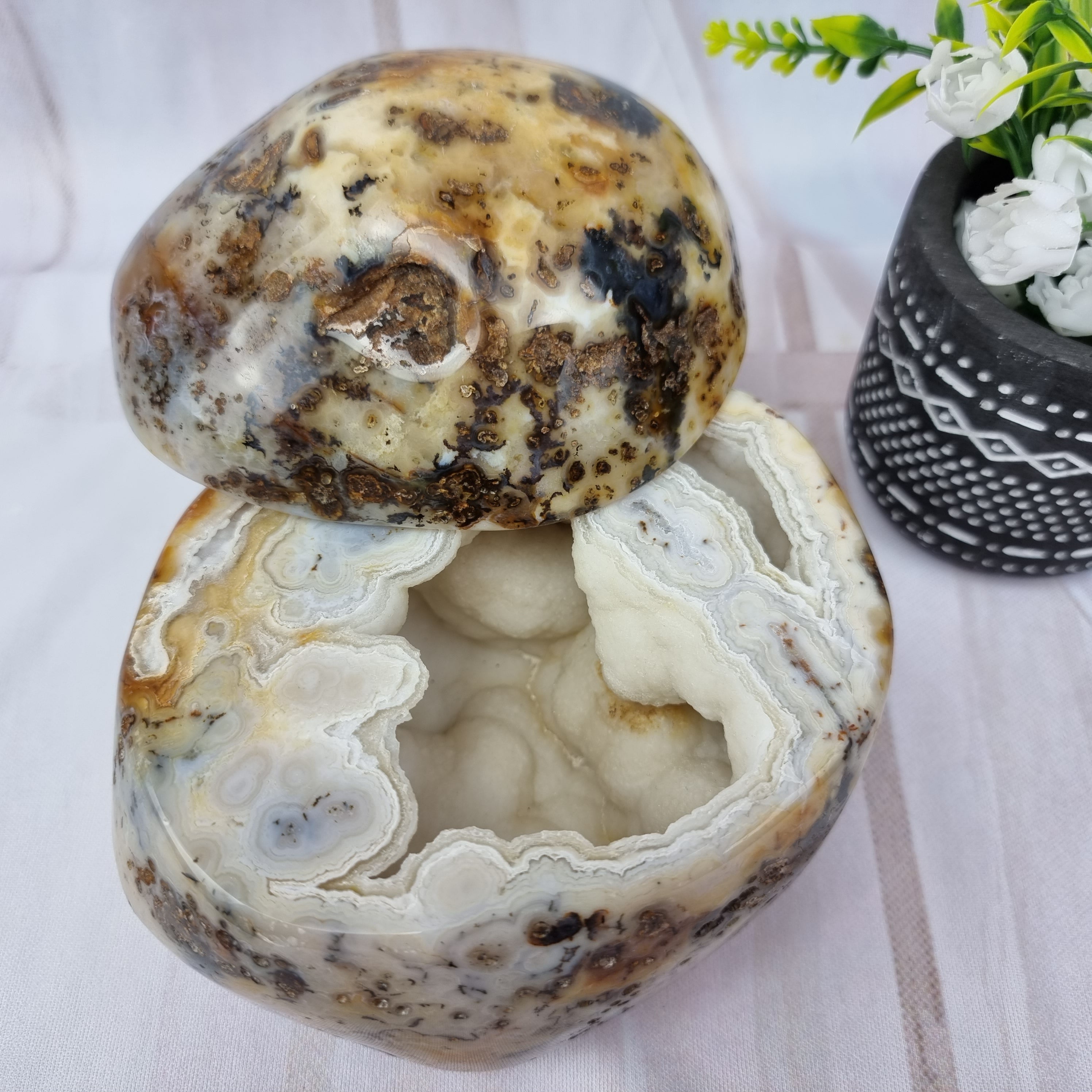 Agate Jewelry Box | Polished Pieces | Exclusive Unique Product | Handcrafted Item BR Crystals