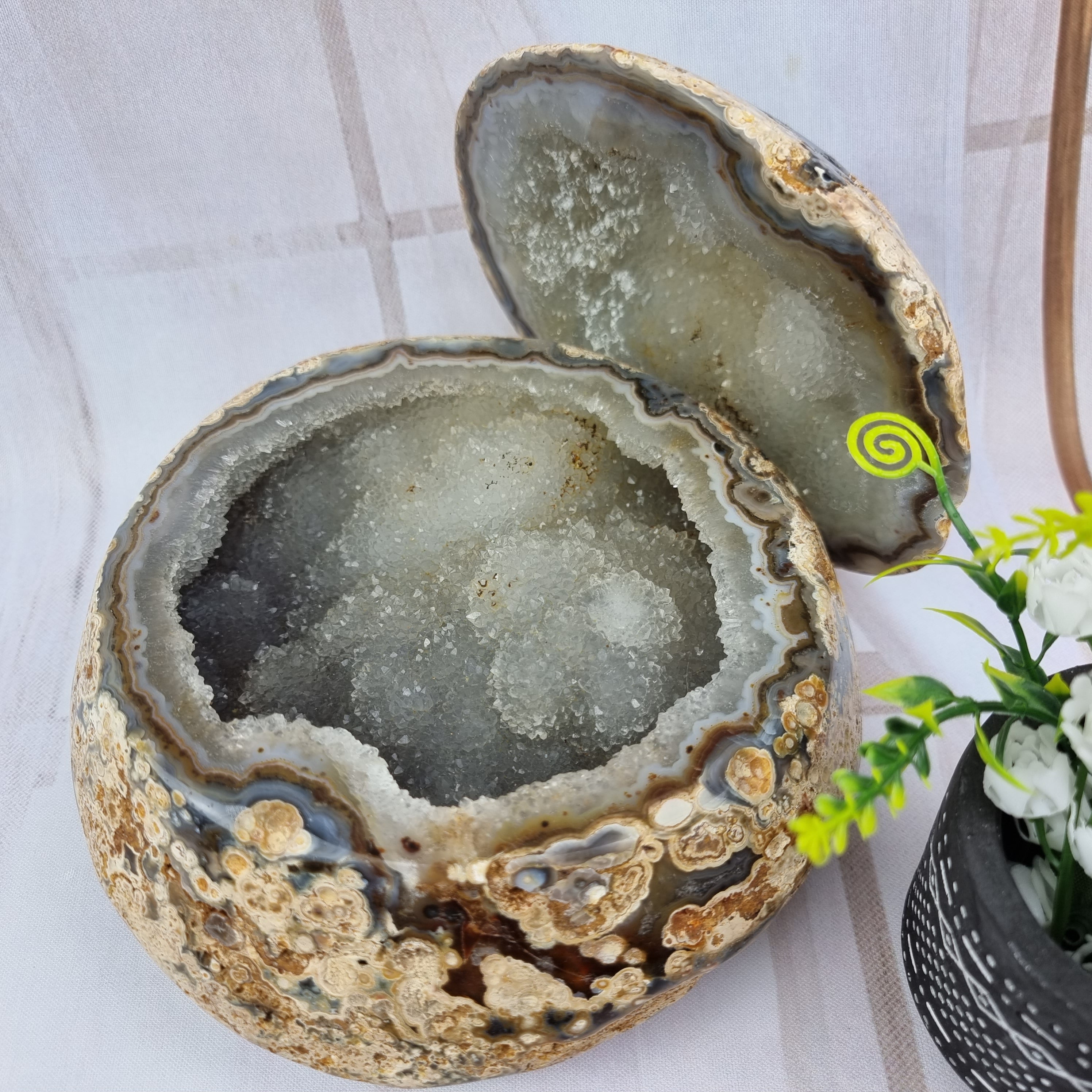 Porta Joias de Àgatas | Peças Polidas Especiais | Produto Exclusivo Único | Peça Artesanal BR Crystals