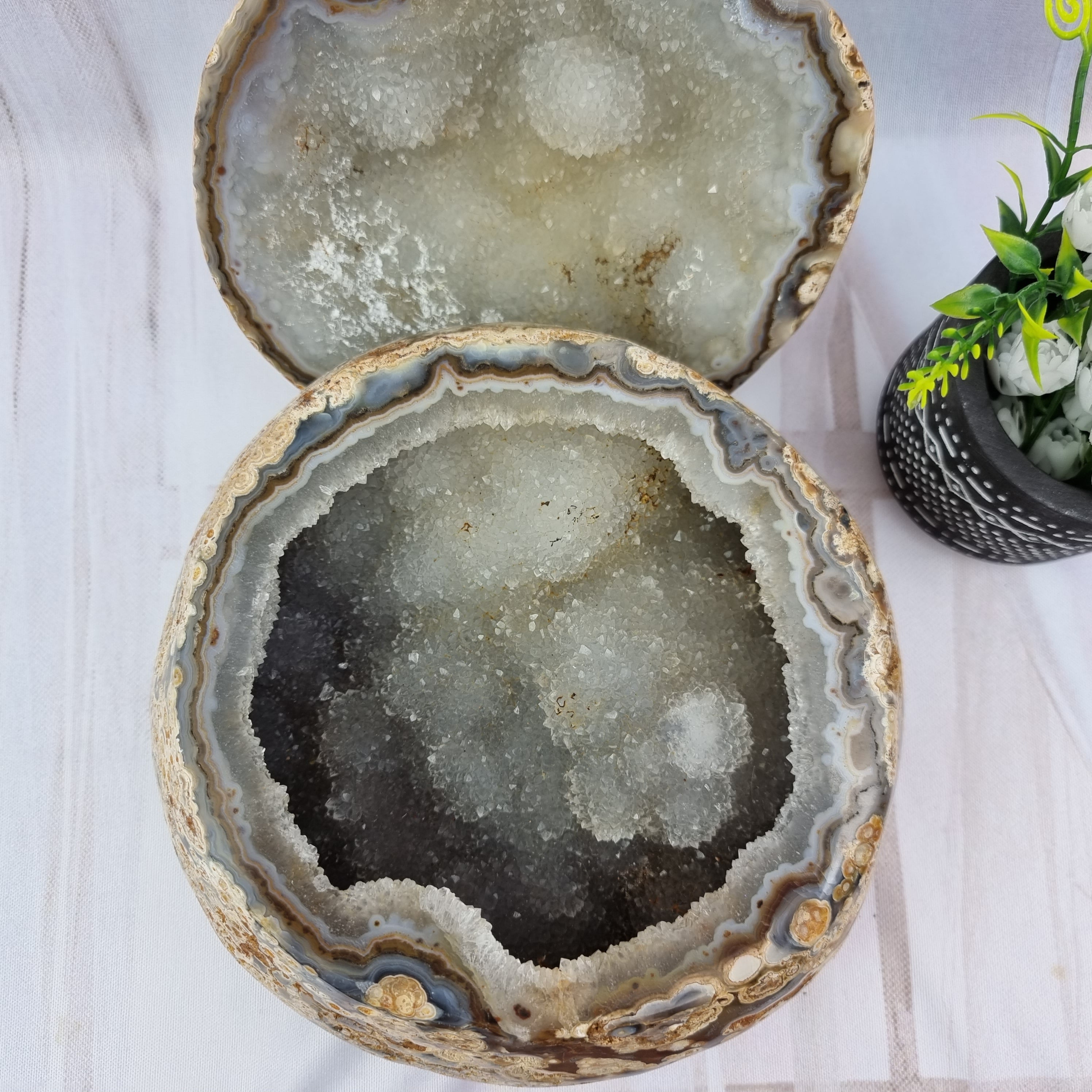 Joyero de Ágatas | Piezas Pulidas Especiales | Producto Exclusivo Único | Pieza Artesanal BR Crystals
