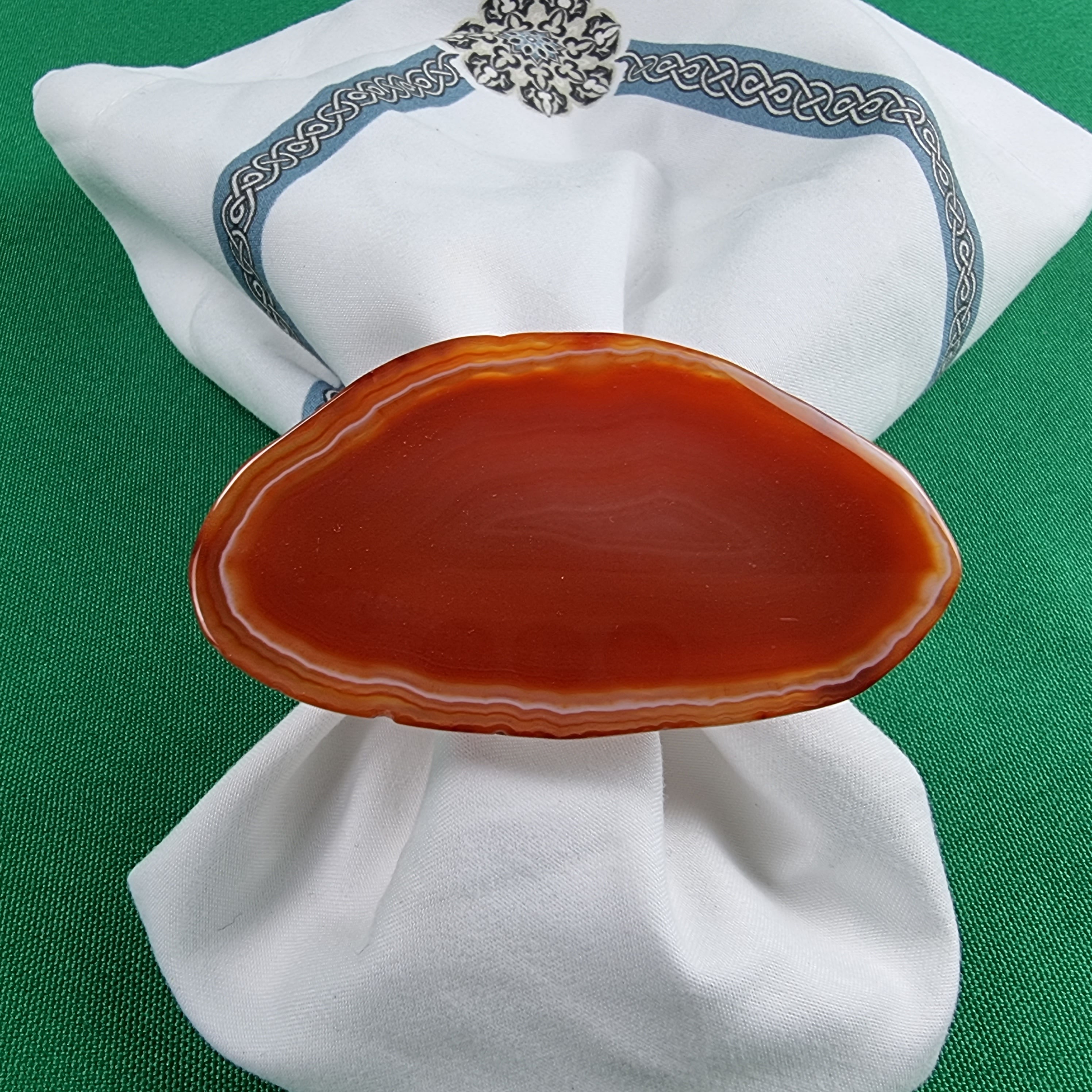 Anillo para servilletas de ágata SIN baño | Kit de 10 unidades, tamaño de 7 a 9 cm | Pieza artesanal BR Crystals