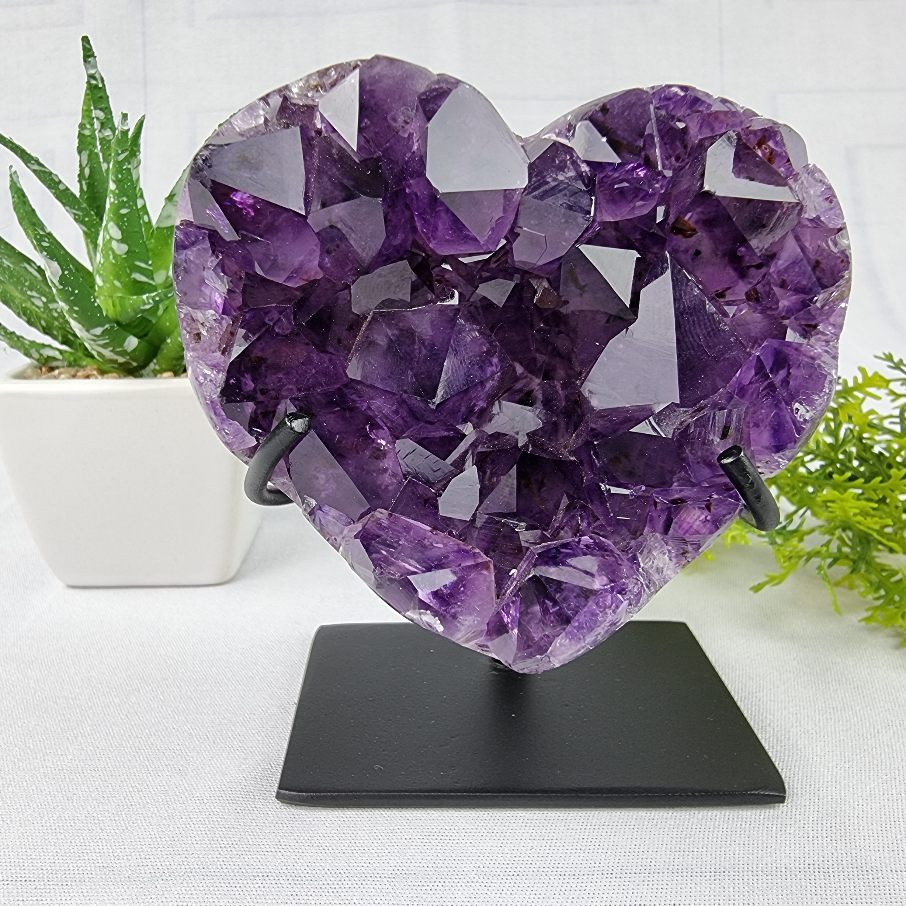 Corazones de Amatista en base de hierro - Super Extra, a su elección