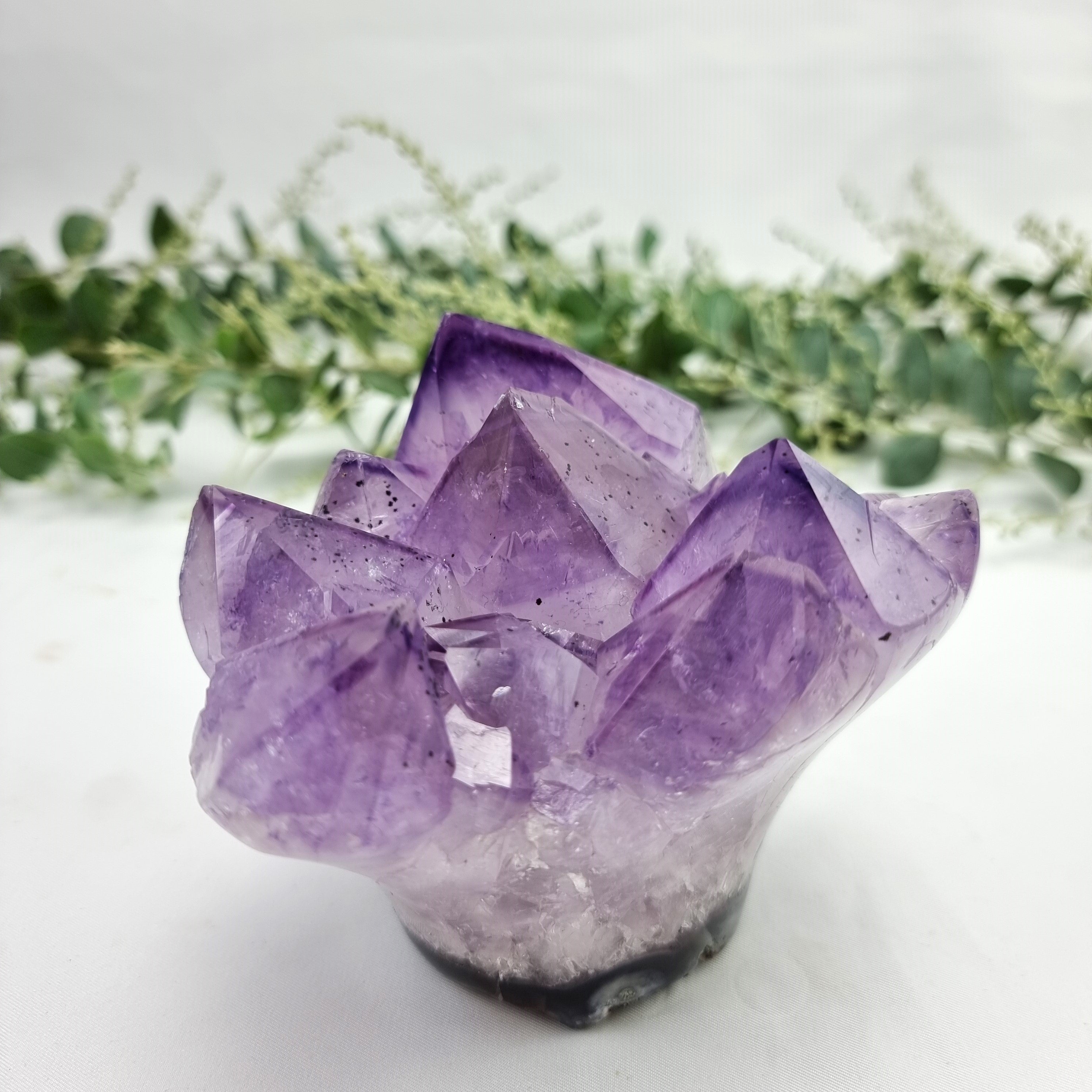 Amethyst Druzy Flower - Purple Amethyst Geode