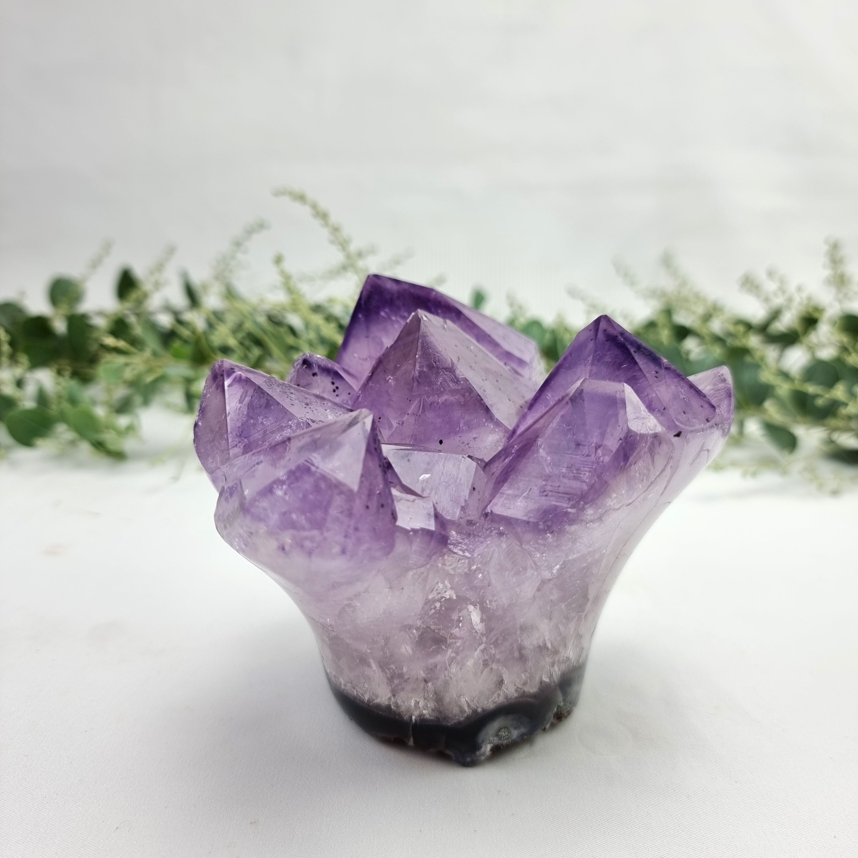 Amethyst Druzy Flower - Purple Amethyst Geode