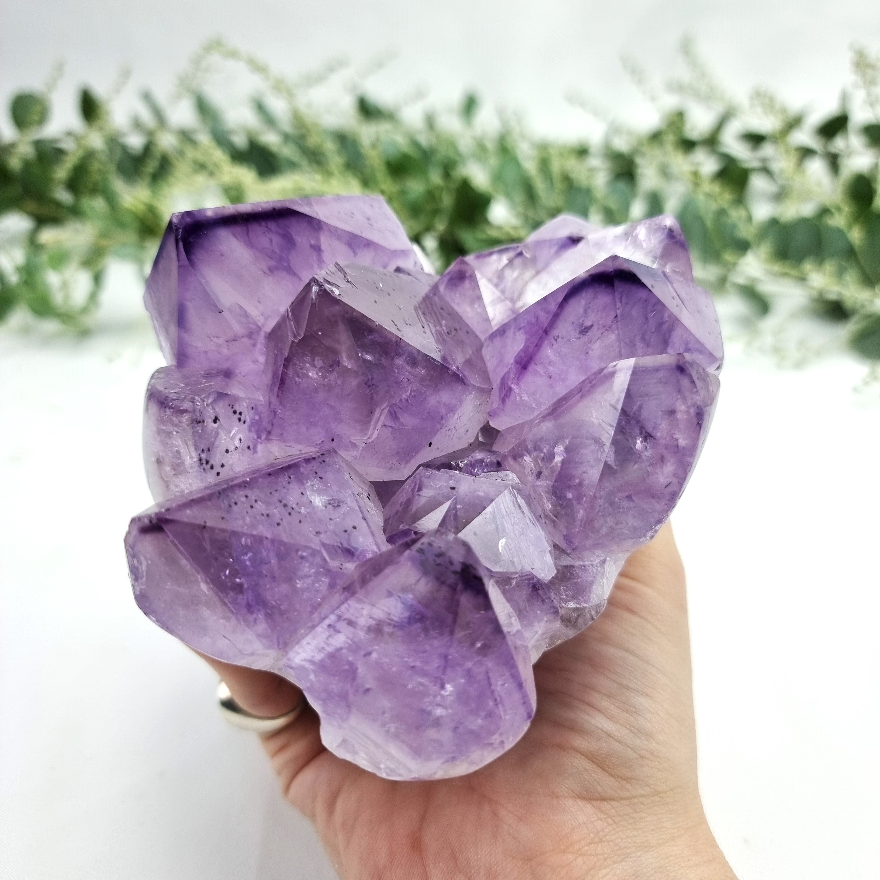 Amethyst Druzy Flower - Purple Amethyst Geode