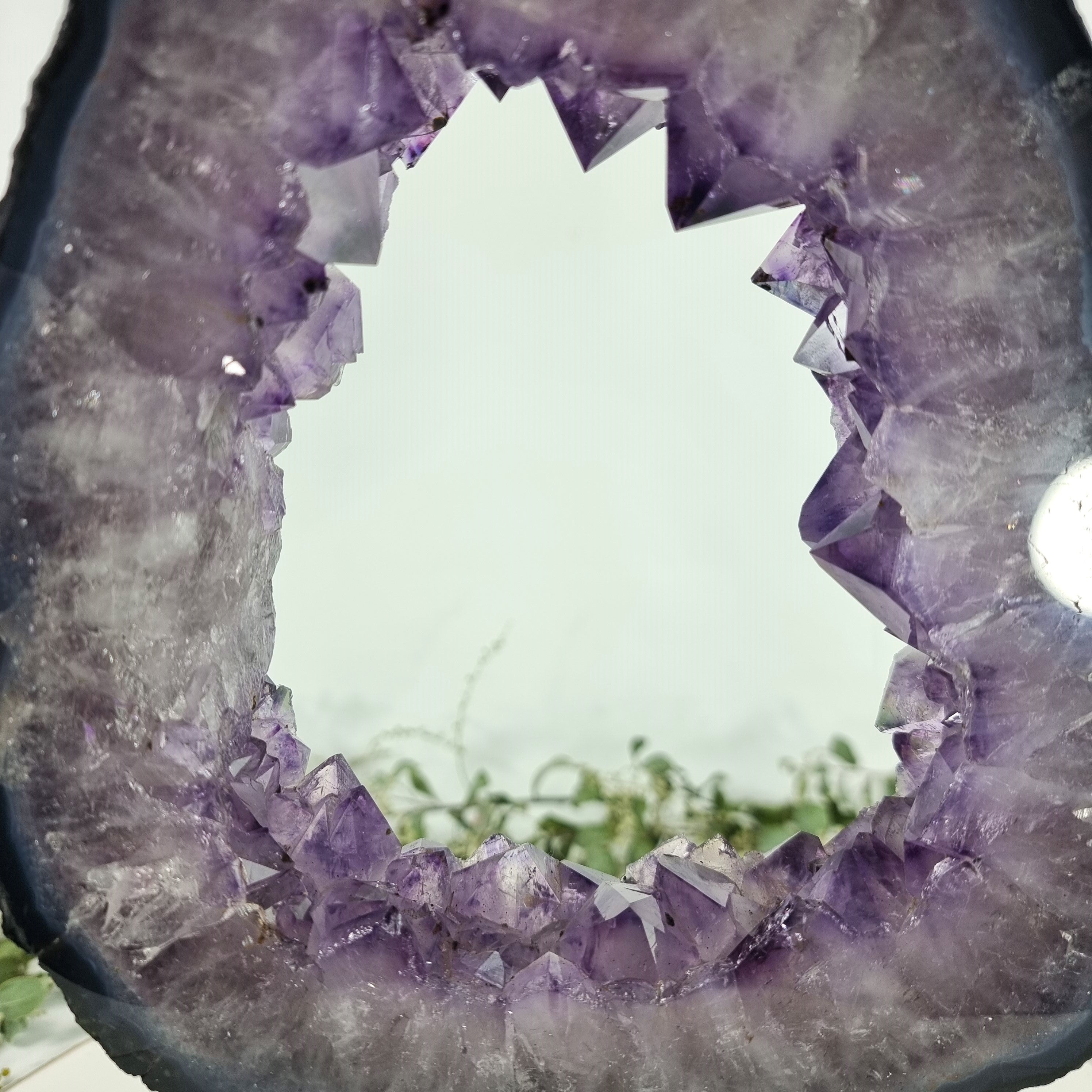 Extra Quality Brazilian Amethyst Crystal Portal iron base, 5.36 lbs & 11.81" tall #by Brcrystals