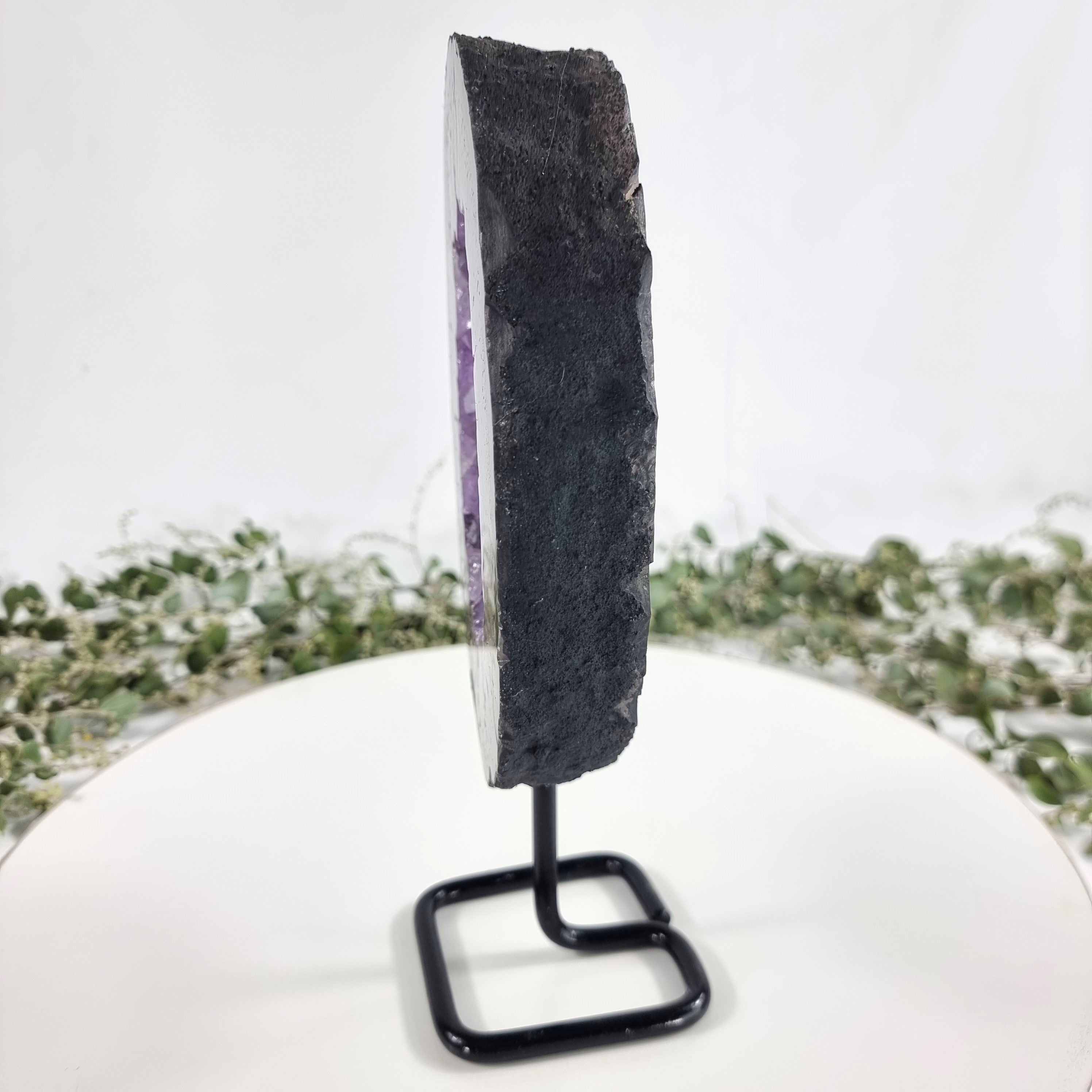 Extra Quality Brazilian Amethyst Crystal Portal iron base, 3.64 lbs & 10.60" tall #by Brcrystals