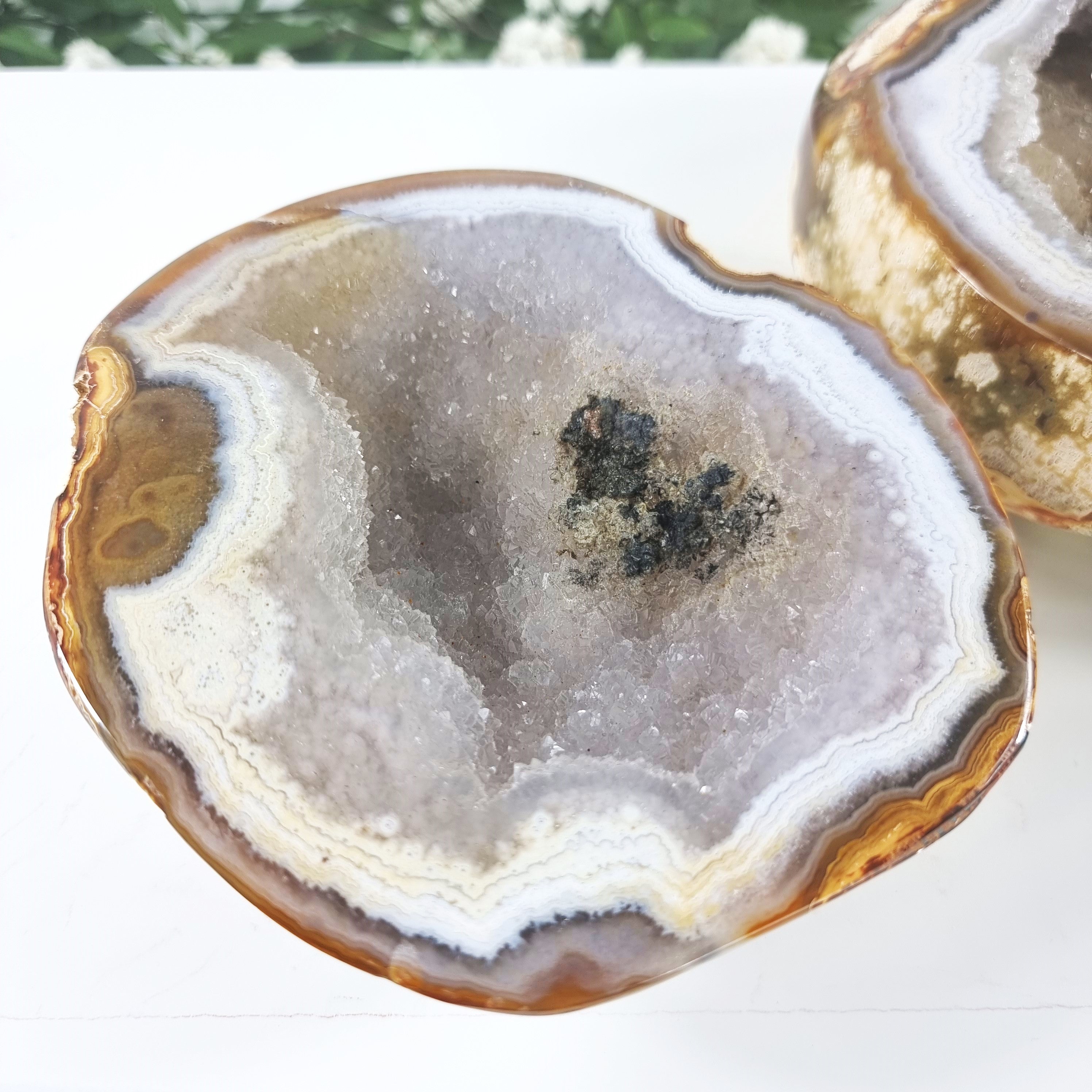 Quality Agate Geode "Jewelry Box", 5.70 lbs & 4.33" Tall #by Brcrystals