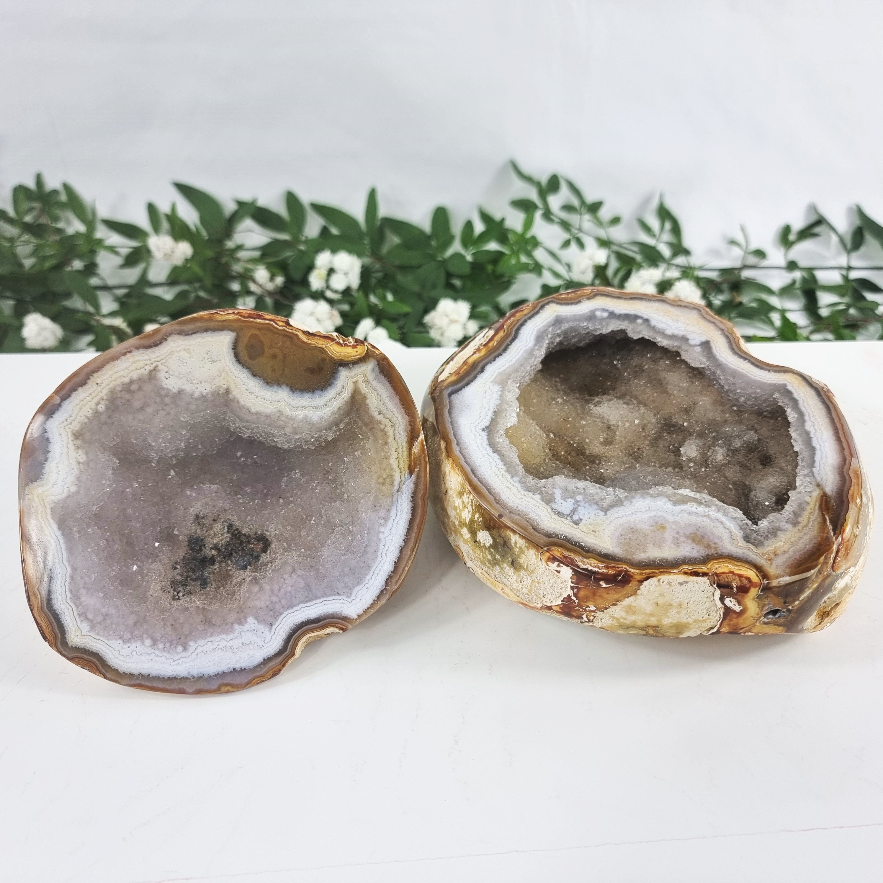 Quality Agate Geode "Jewelry Box", 5.70 lbs & 4.33" Tall #by Brcrystals