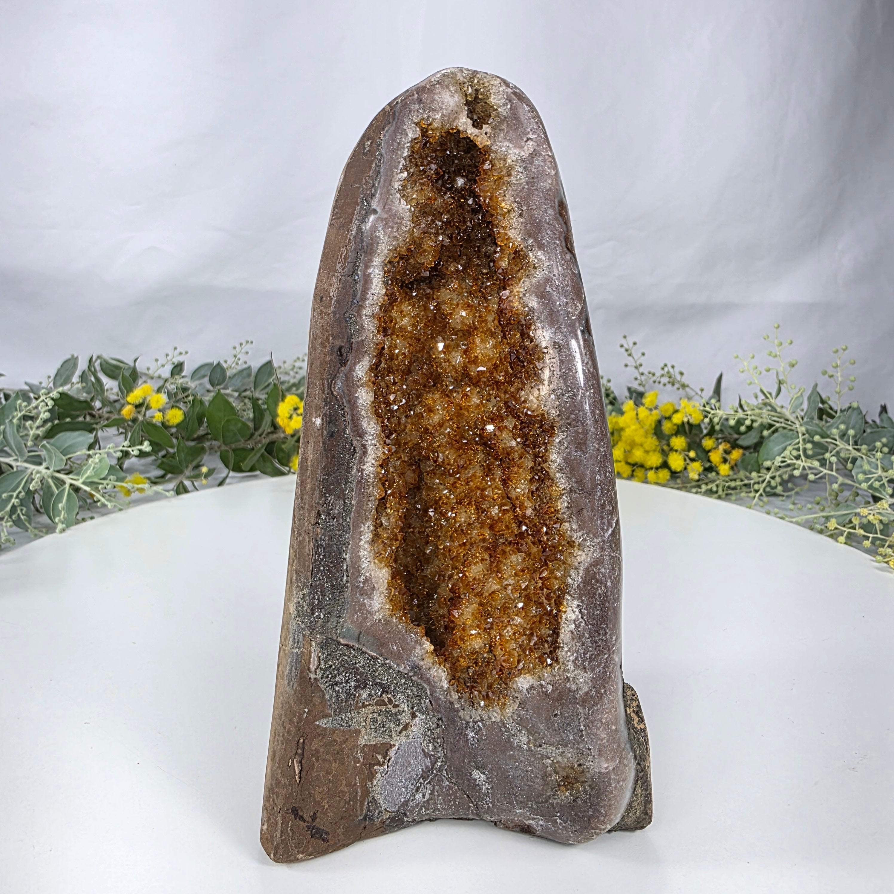 Capilla de Citrino Especial | Peso 1,20 Kgs, Altura de 19 cm | Pieza Artesanal BR Crystals