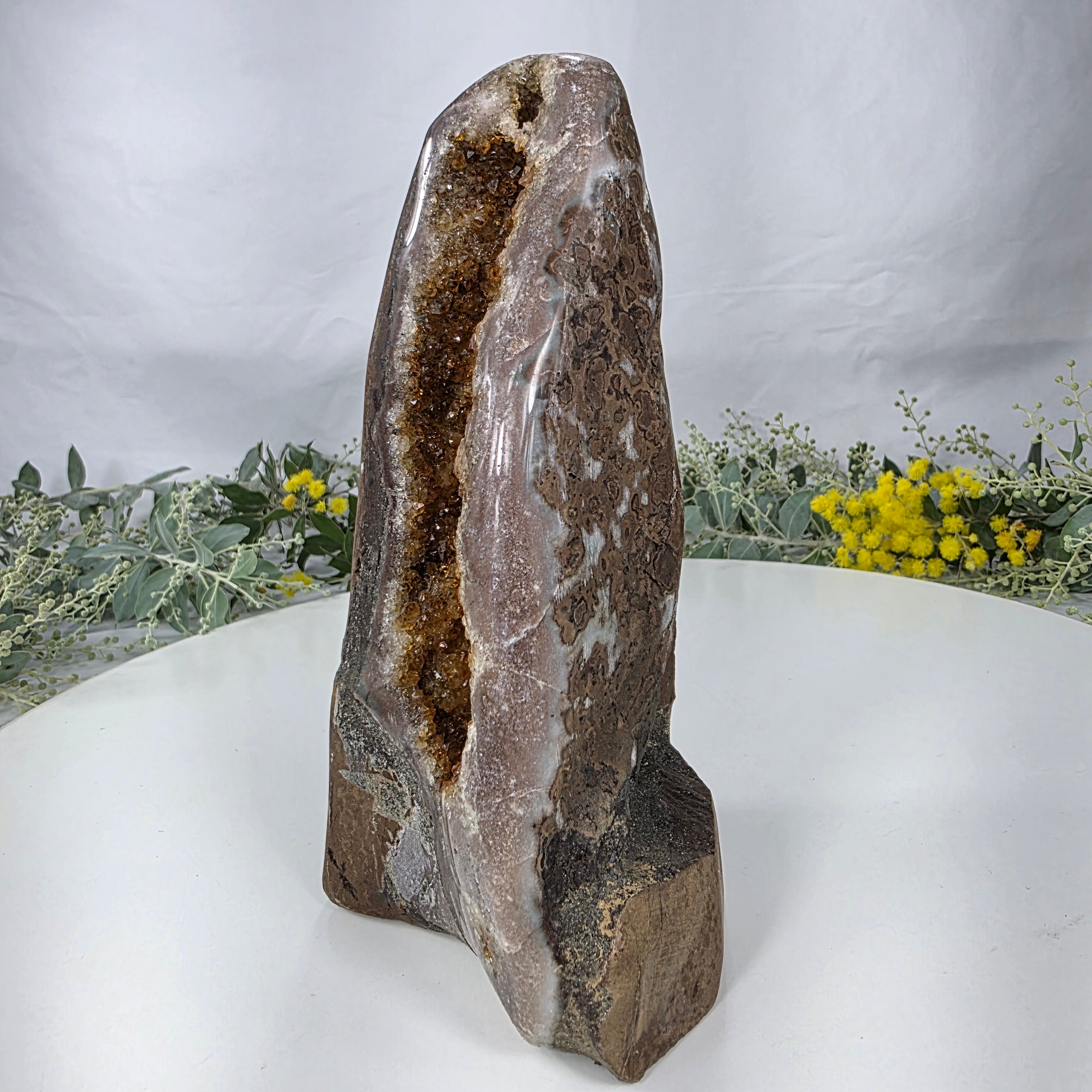 Capilla de Citrino Especial | Peso 1,20 Kgs, Altura de 19 cm | Pieza Artesanal BR Crystals