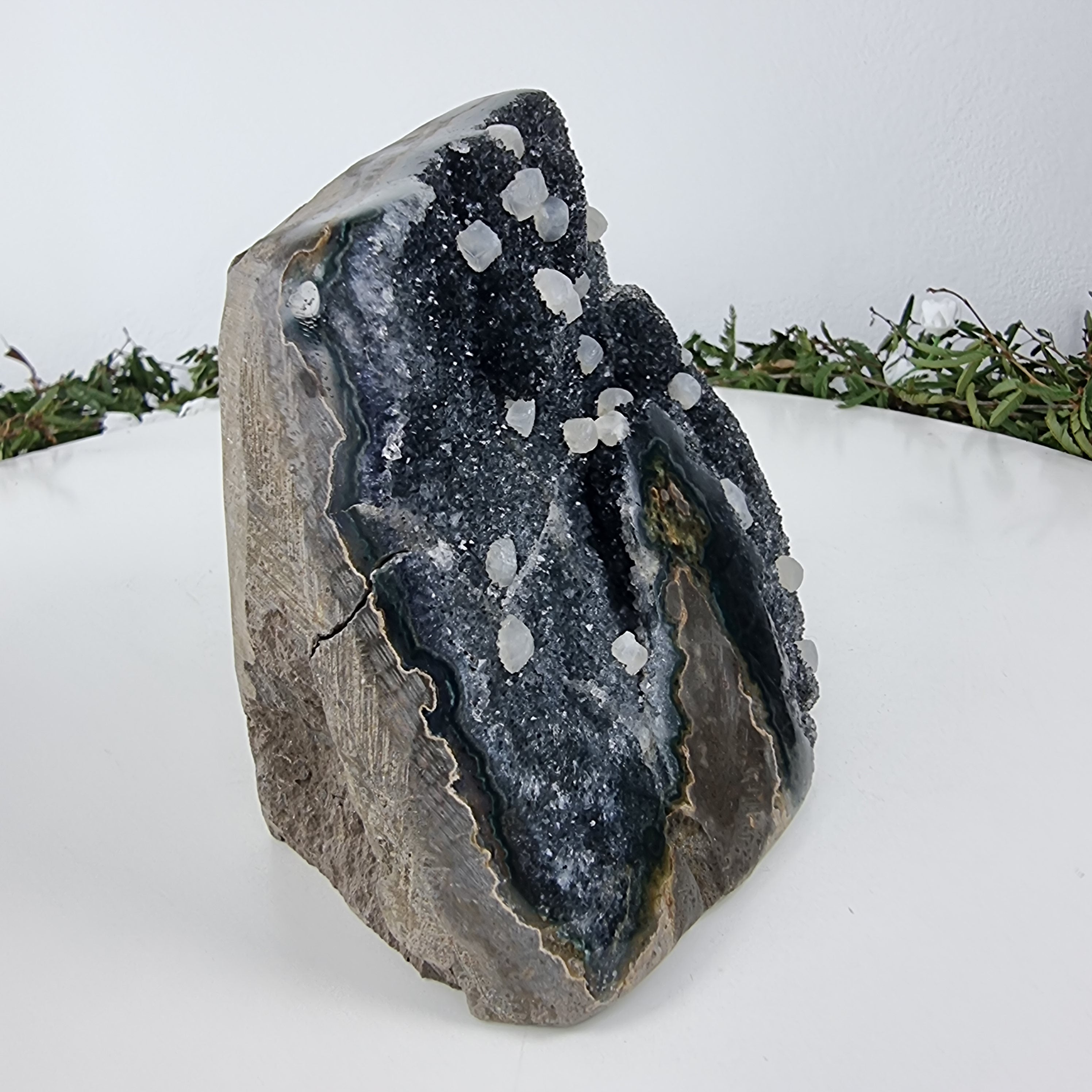 Amethyst Druse with Special Crystals weighing 1.32 kgs, Energy, Beauty, and Sophistication