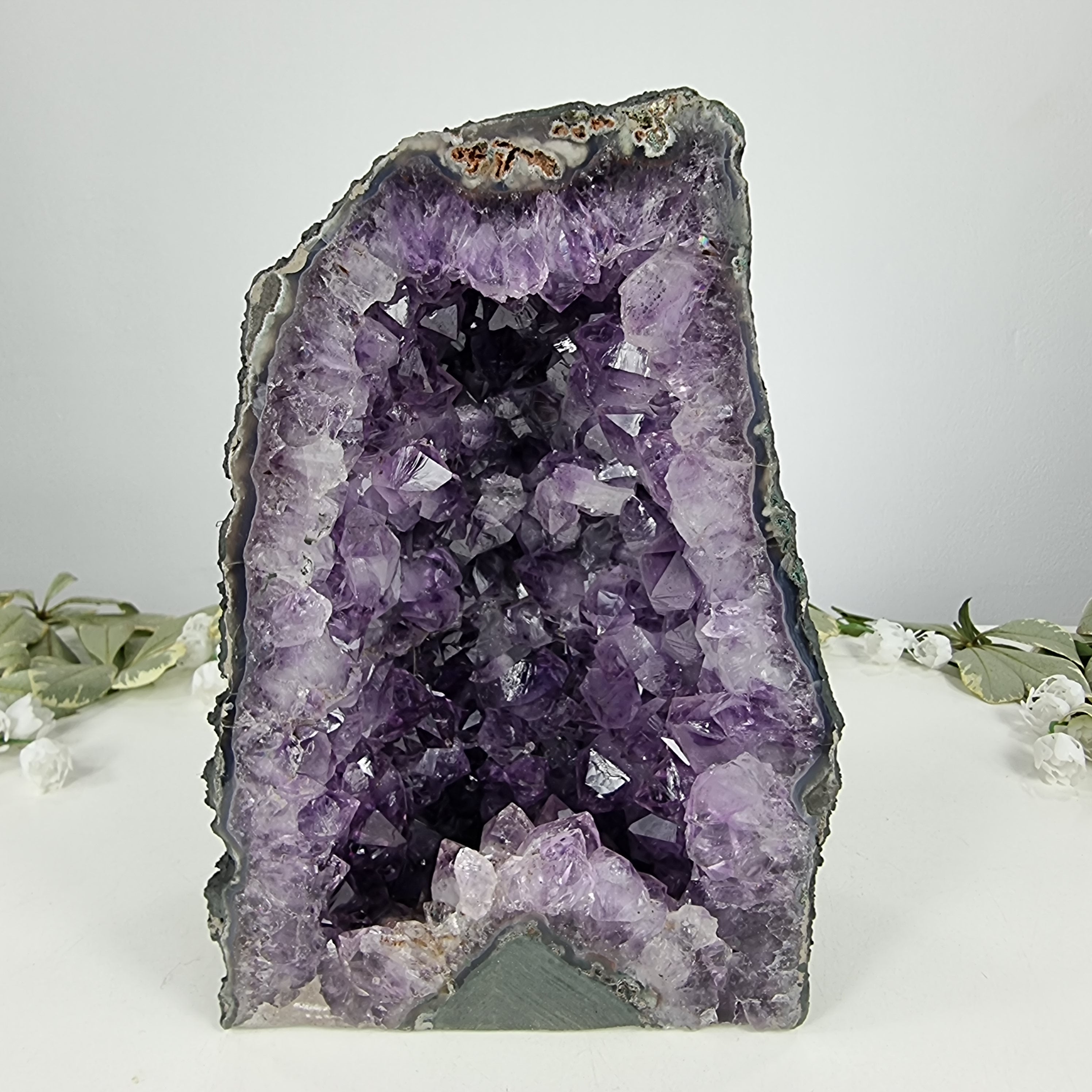 Chapel in Raw Druzy Amethyst - Amethyst Geode 2.65 Kgs, Energy, Beauty, and Sophistication