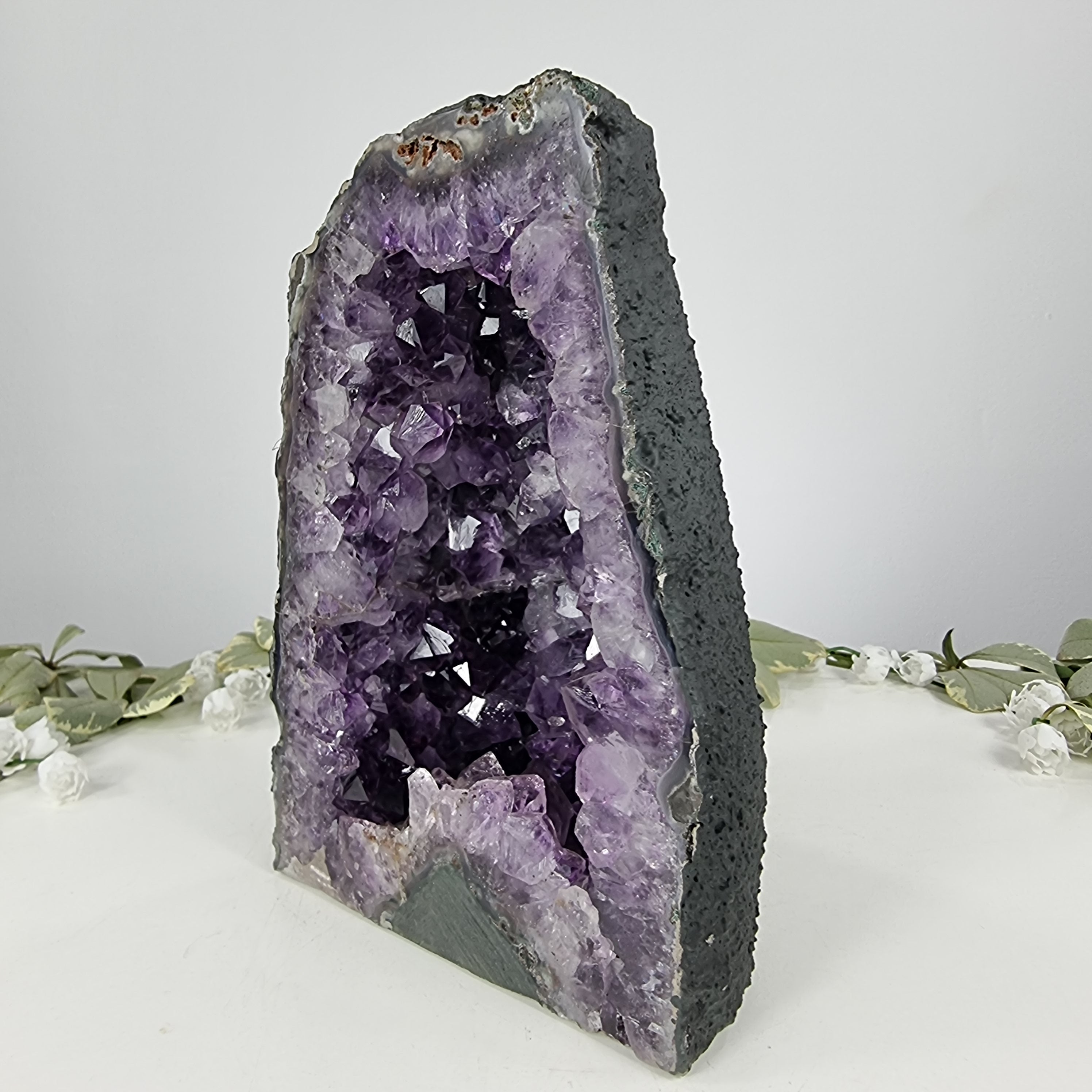 Chapel in Raw Druzy Amethyst - Amethyst Geode 2.65 Kgs, Energy, Beauty, and Sophistication