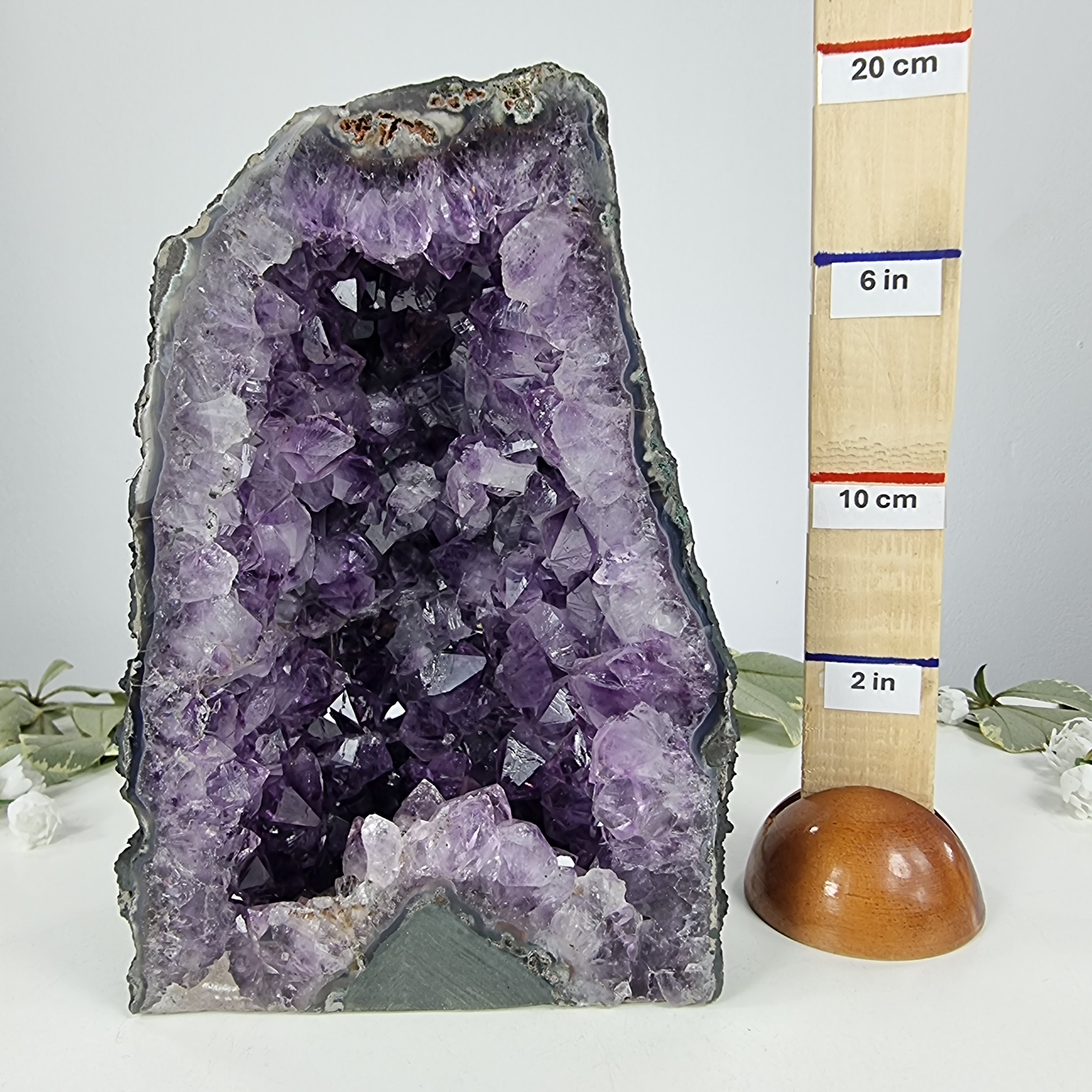 Chapel in Raw Druzy Amethyst - Amethyst Geode 2.65 Kgs, Energy, Beauty, and Sophistication