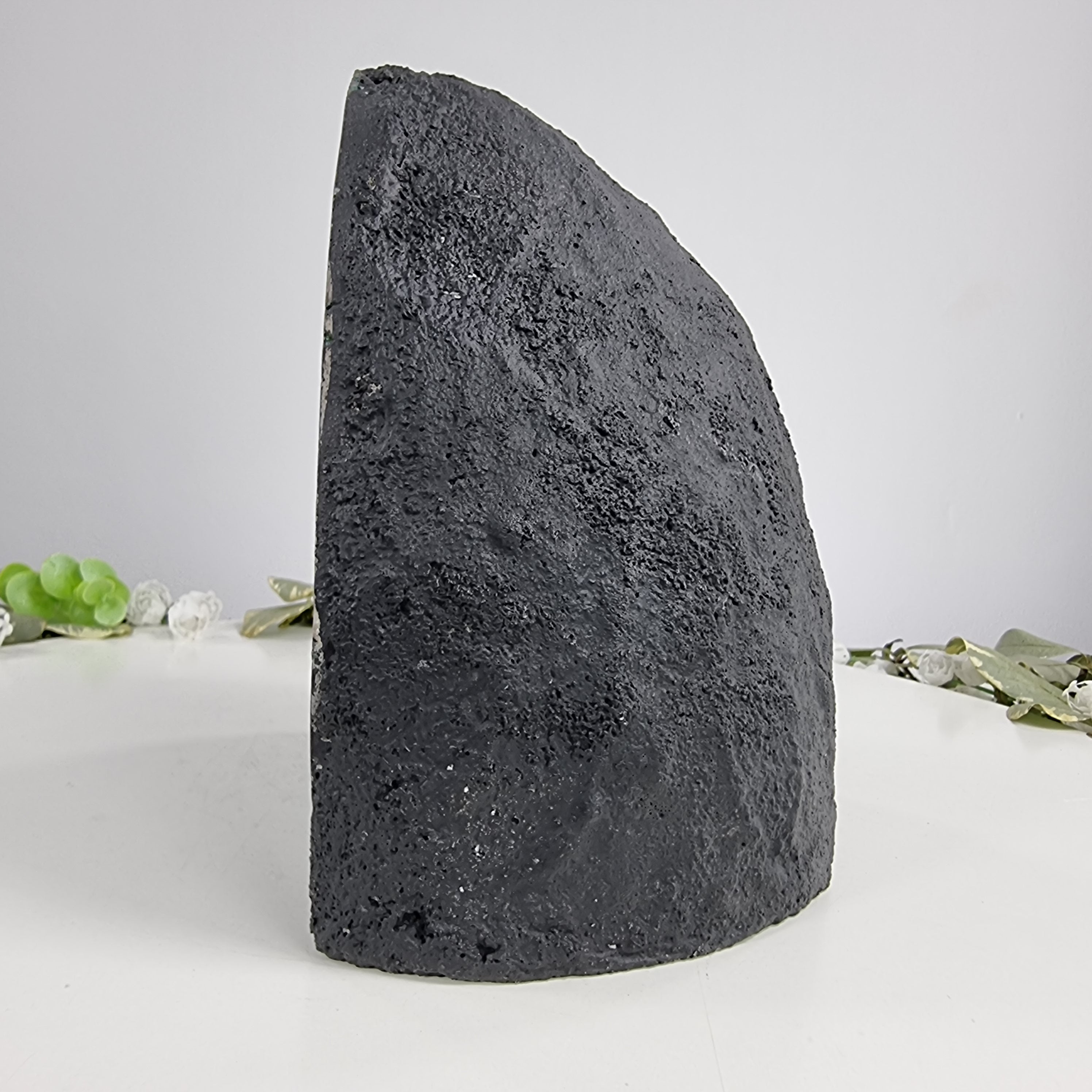 Chapel in Raw Druse Amethyst - Amethyst Geode 2.85 Kgs, Energy, Beauty, and Sophistication