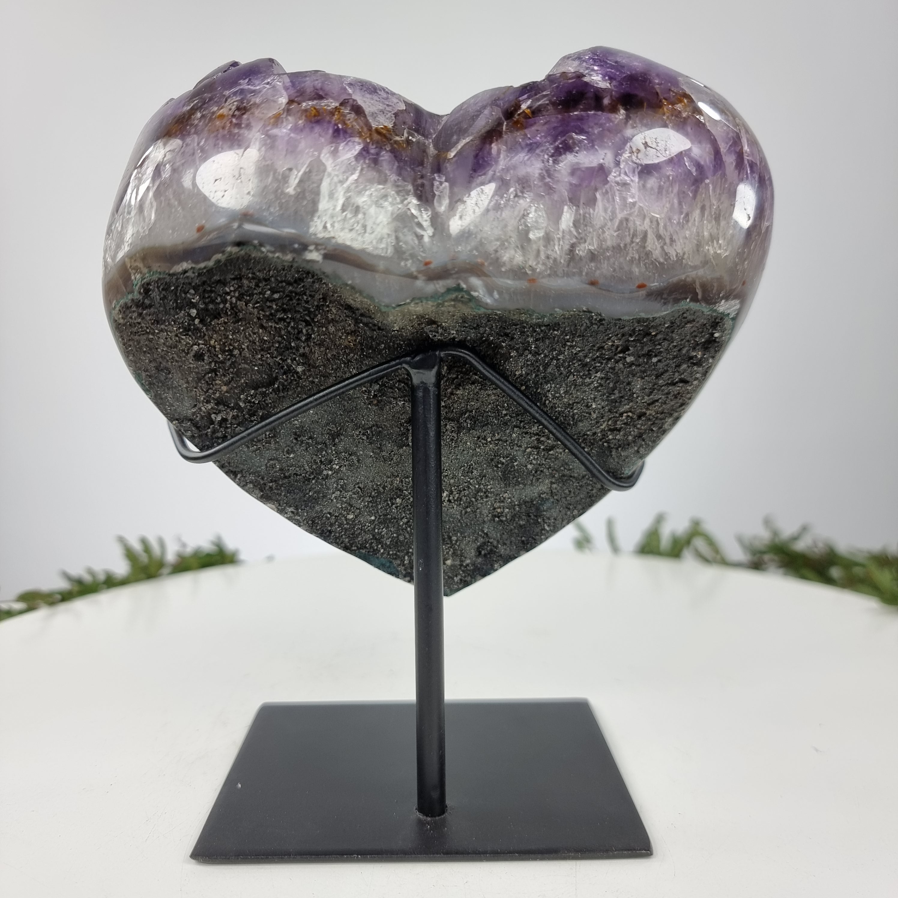 Corazón de Amatista Especial | Peso 1,88 Kgs, Altura 21 cm | Energía, Belleza y Sofisticación