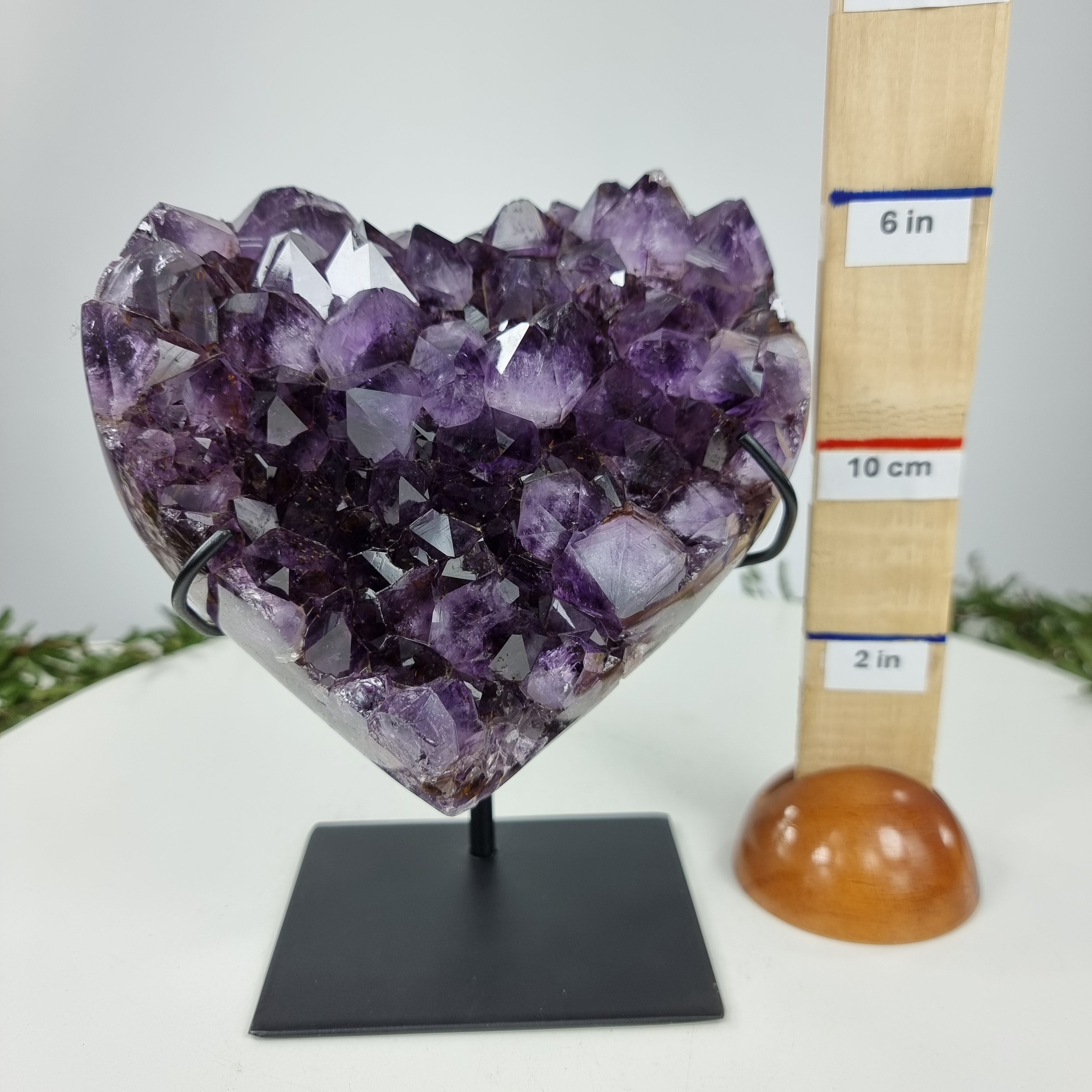 Corazón de Amatista Especial | Peso 1,88 Kgs, Altura 21 cm | Energía, Belleza y Sofisticación