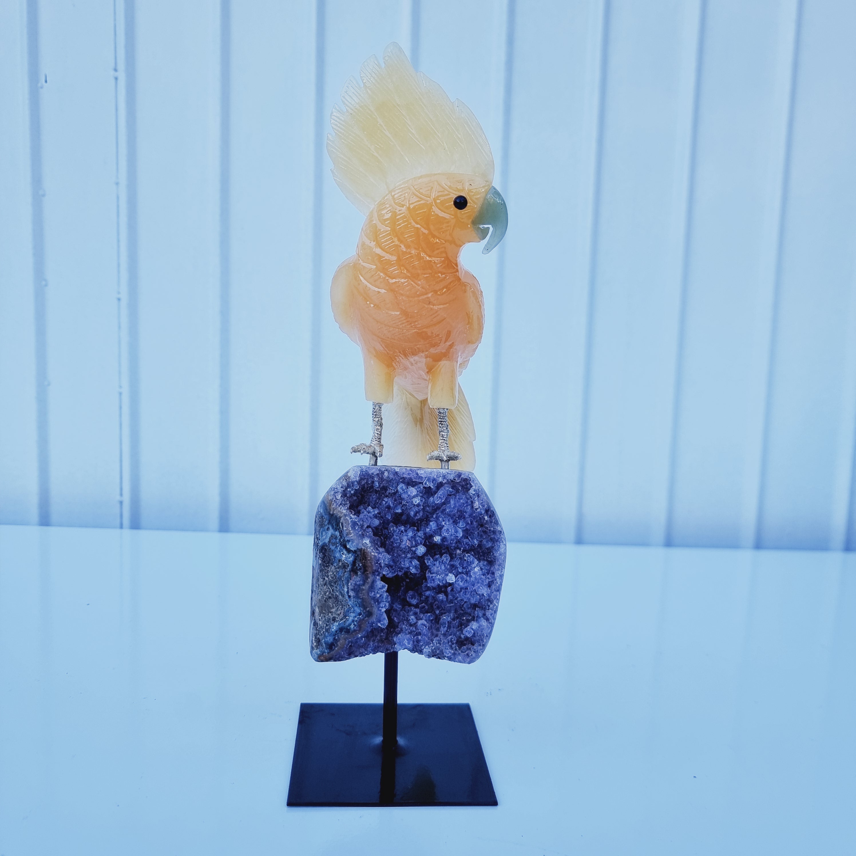 Pájaro de CALCITA Natural Especial | Peso 1,06 Kgs, Altura 28 cm | Exclusivo, Energía y Belleza