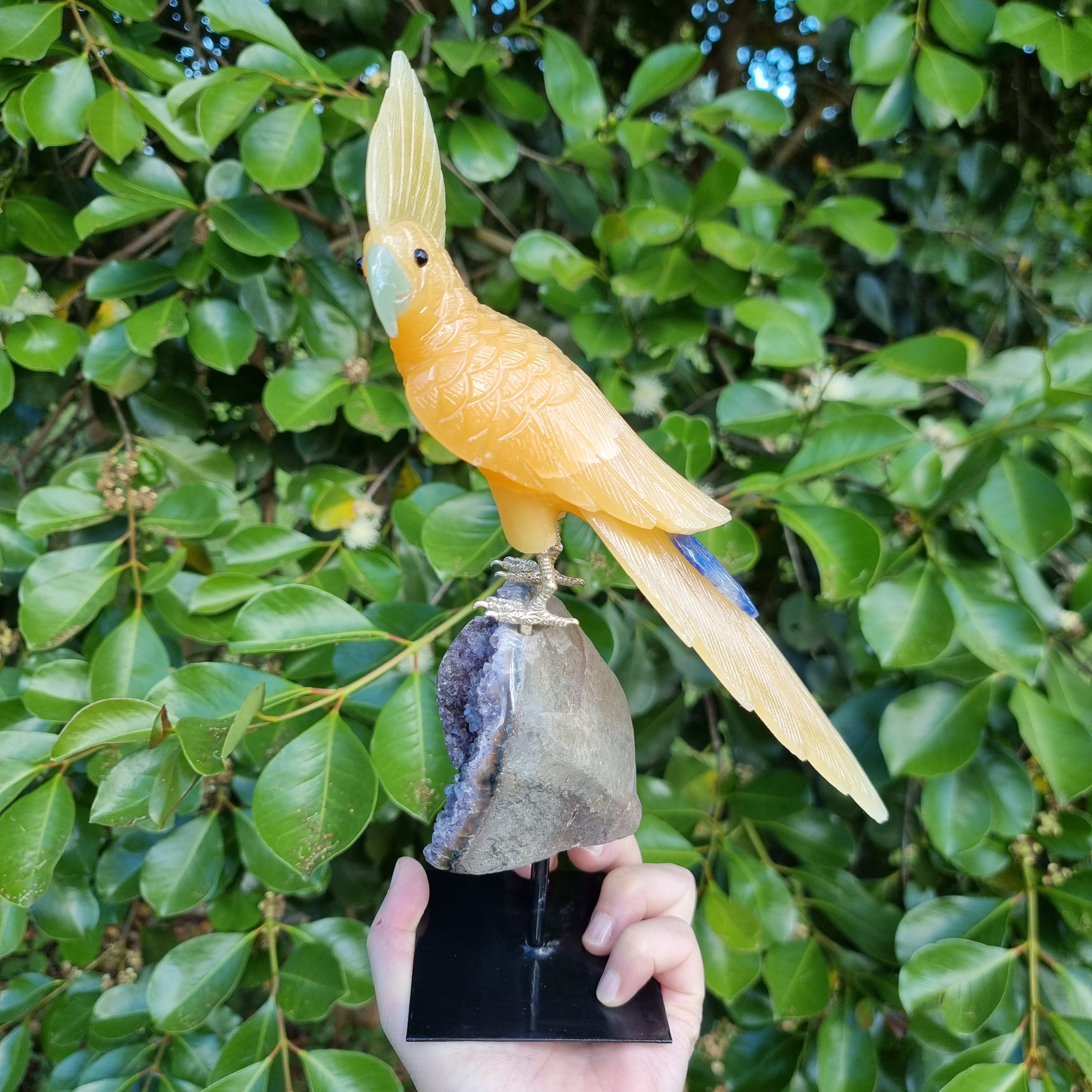 Pájaro de CALCITA Natural Especial | Peso 1,06 Kgs, Altura 28 cm | Exclusivo, Energía y Belleza