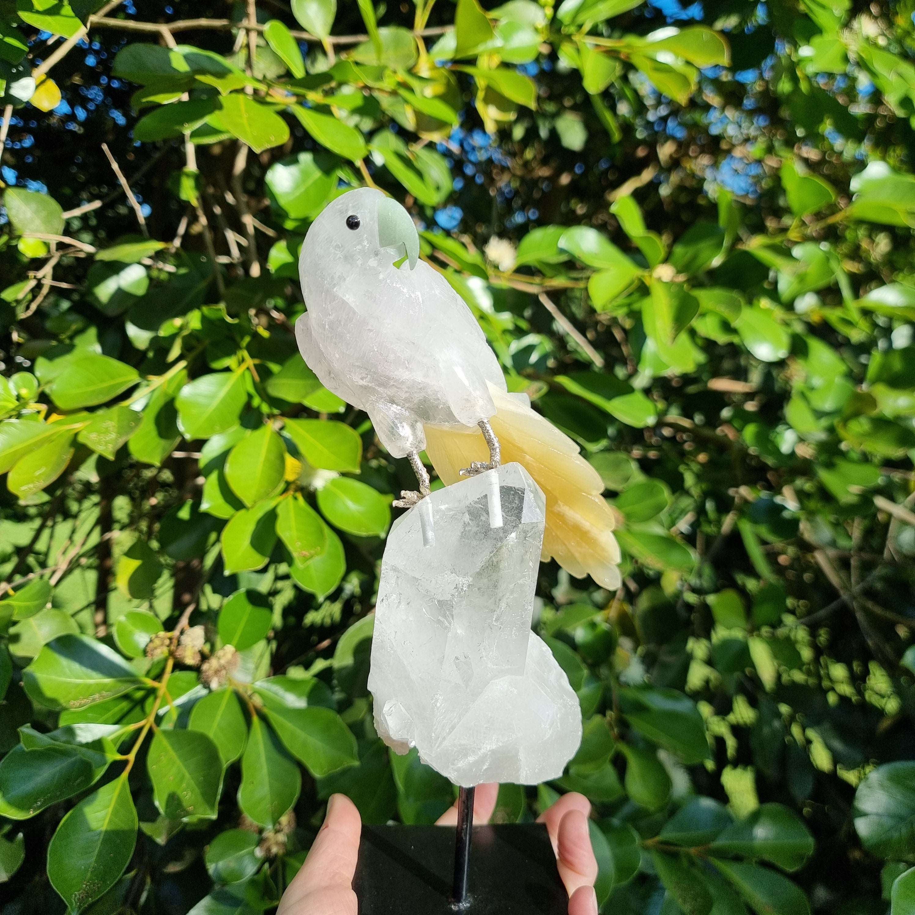 Special Natural Crystal Bird | Weight 1.20 Kgs, Height 29 cm | Exclusive, Energy and Beauty