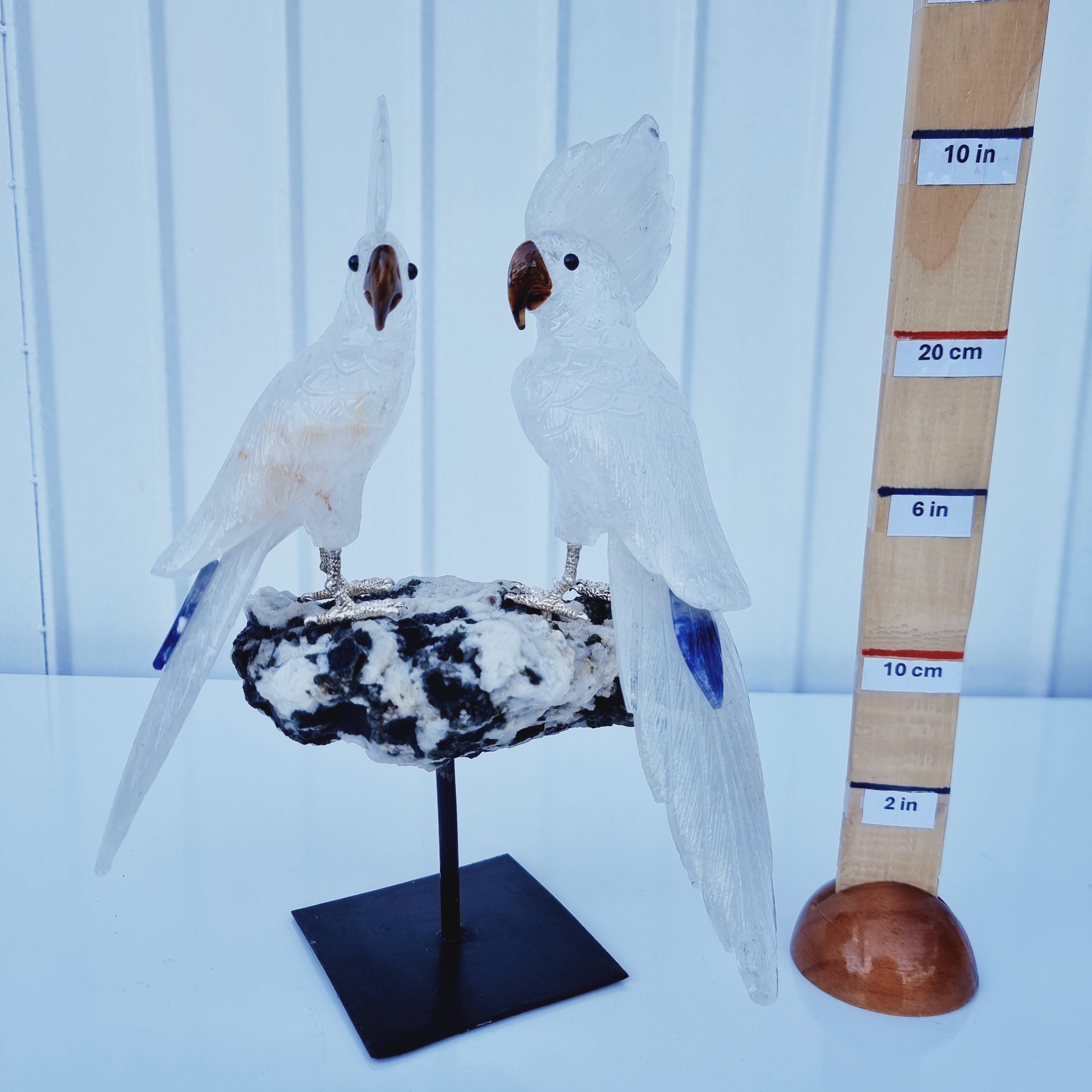 Special Natural Crystal Birds | Weight 2.56 Kgs, Height 30 cm | Exclusive, Energy and Beauty