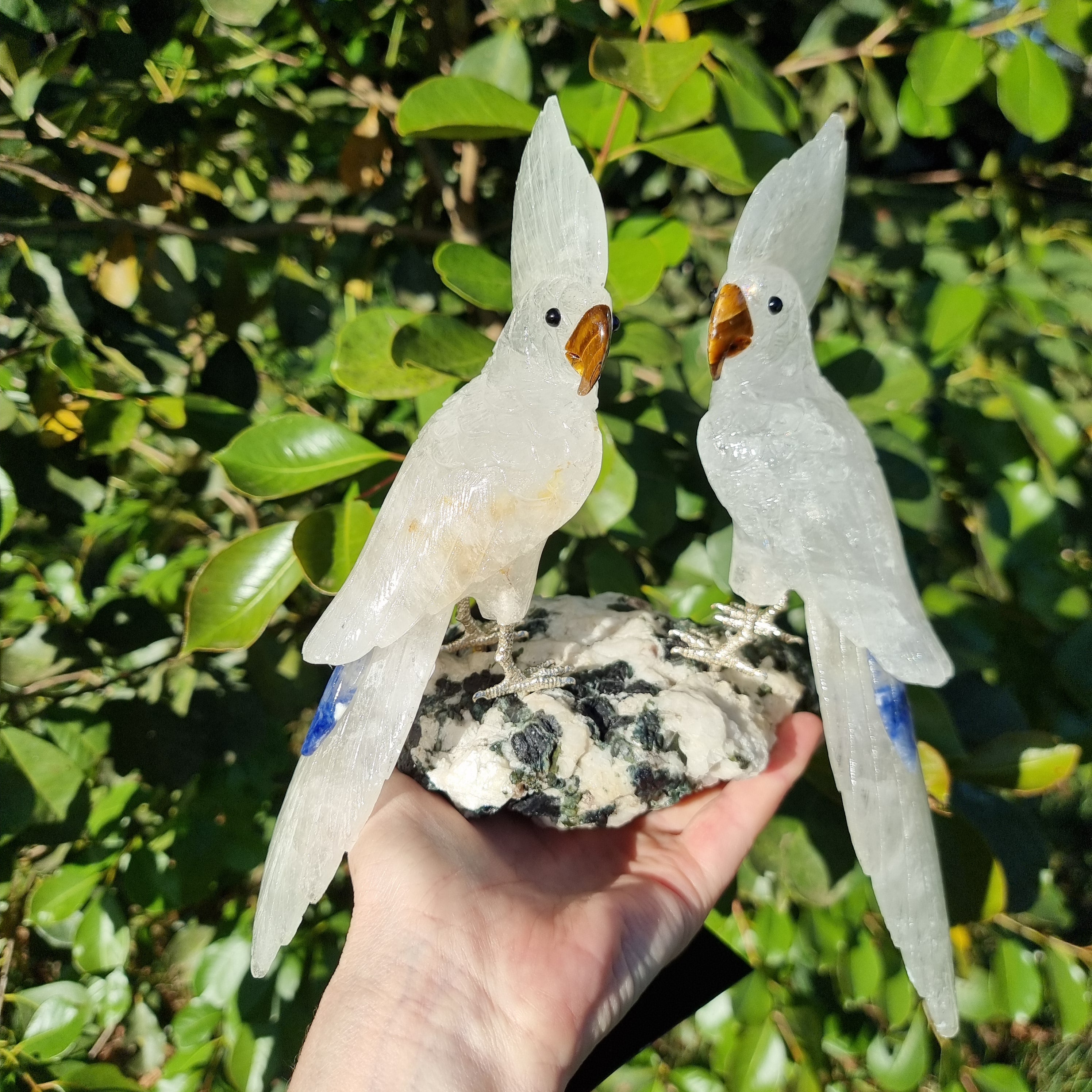 Special Natural Crystal Birds | Weight 2.56 Kgs, Height 30 cm | Exclusive, Energy and Beauty