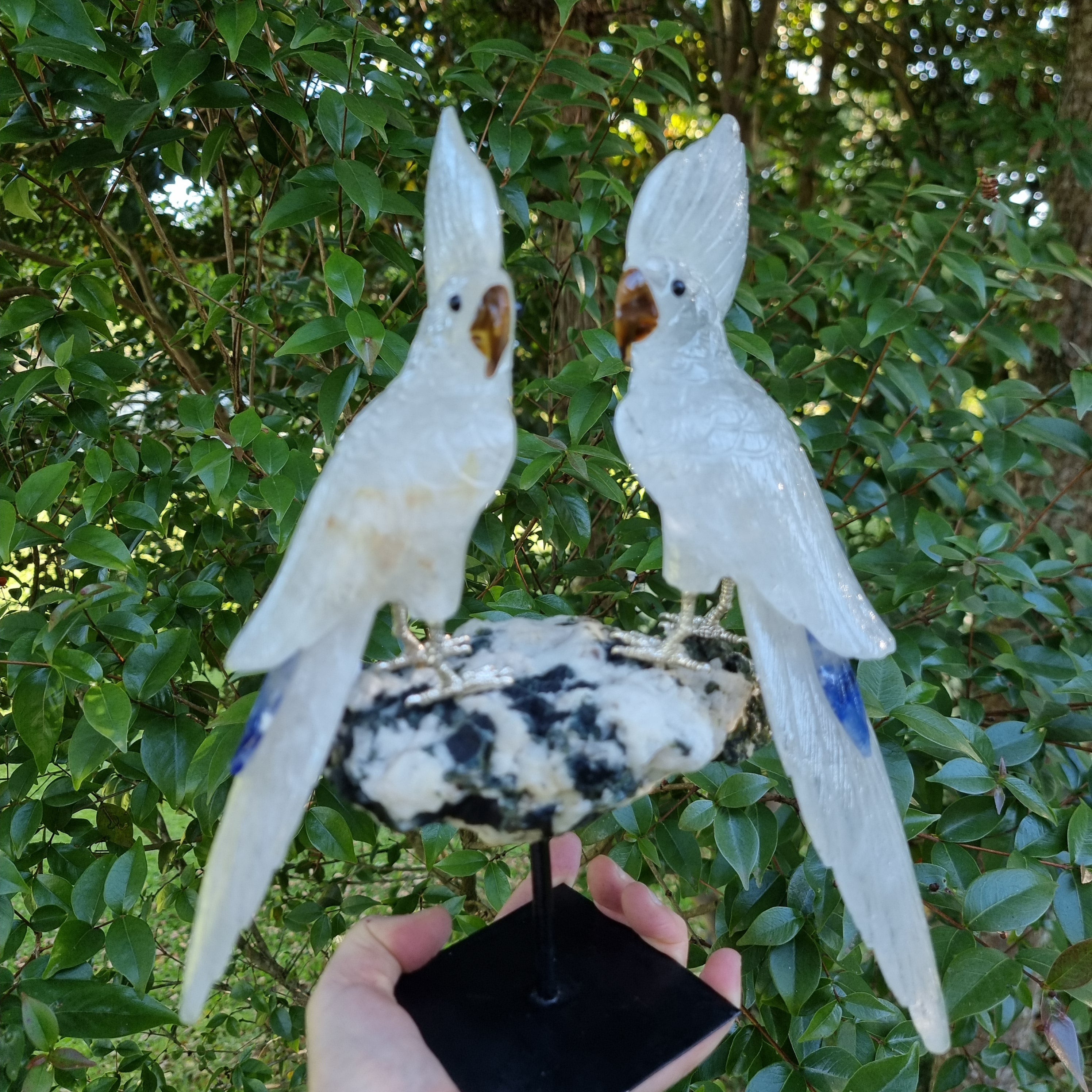 Special Natural Crystal Birds | Weight 2.56 Kgs, Height 30 cm | Exclusive, Energy and Beauty