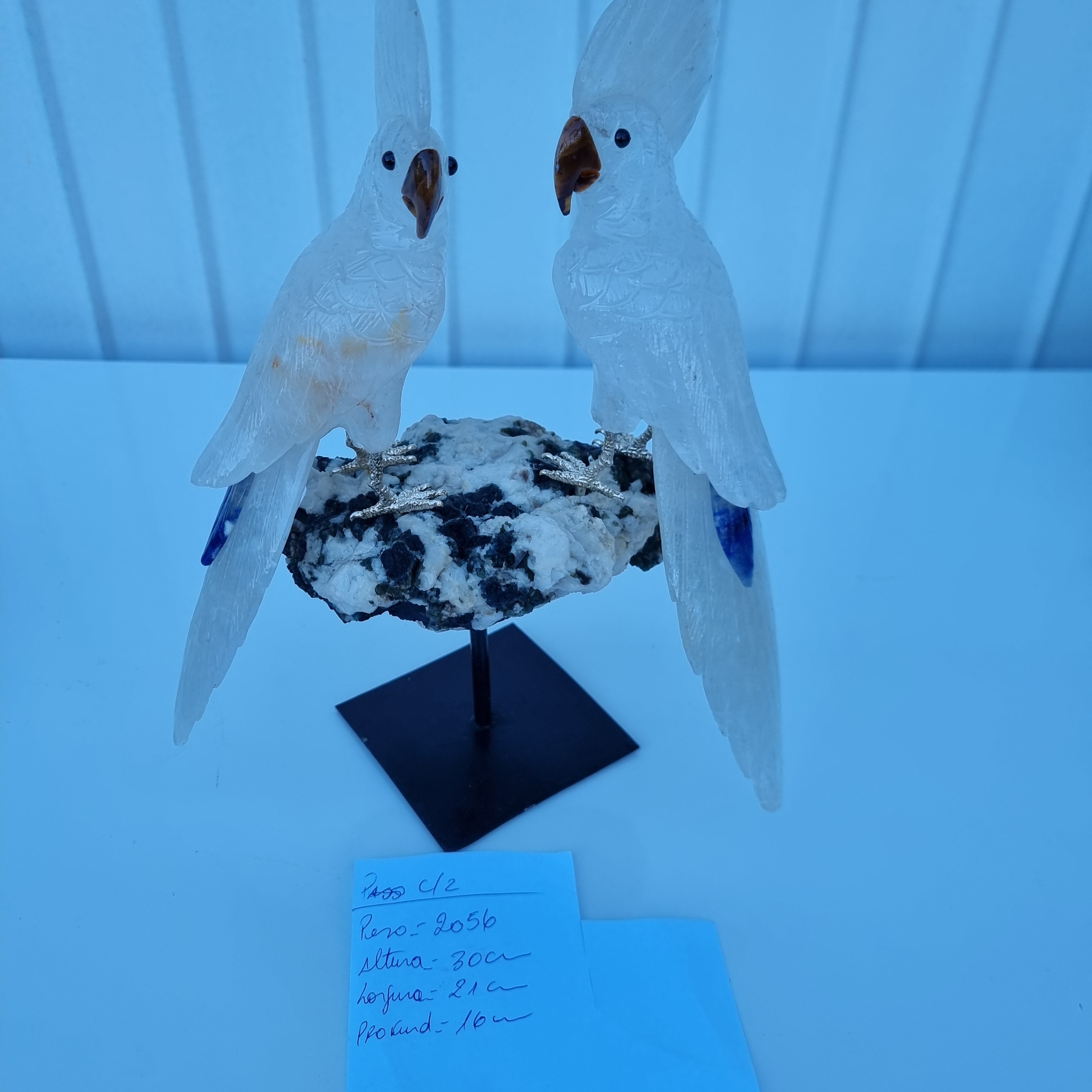 Special Natural Crystal Birds | Weight 2.56 Kgs, Height 30 cm | Exclusive, Energy and Beauty