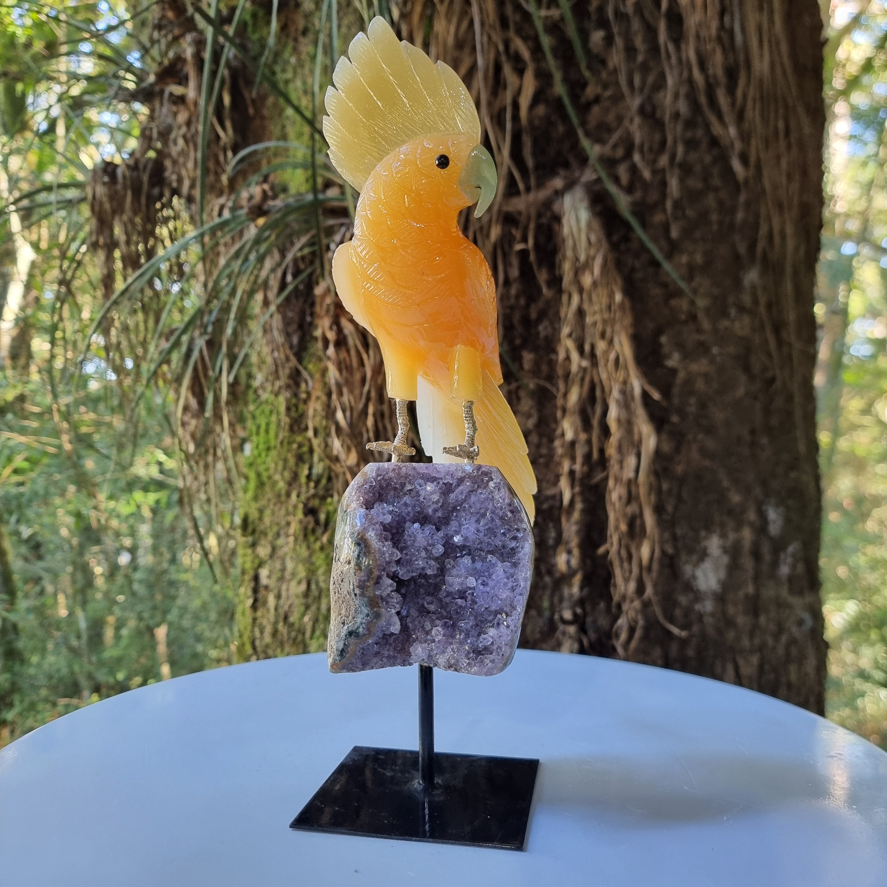 Pájaro de CALCITA Natural Especial | Peso 1,06 Kgs, Altura 28 cm | Exclusivo, Energía y Belleza