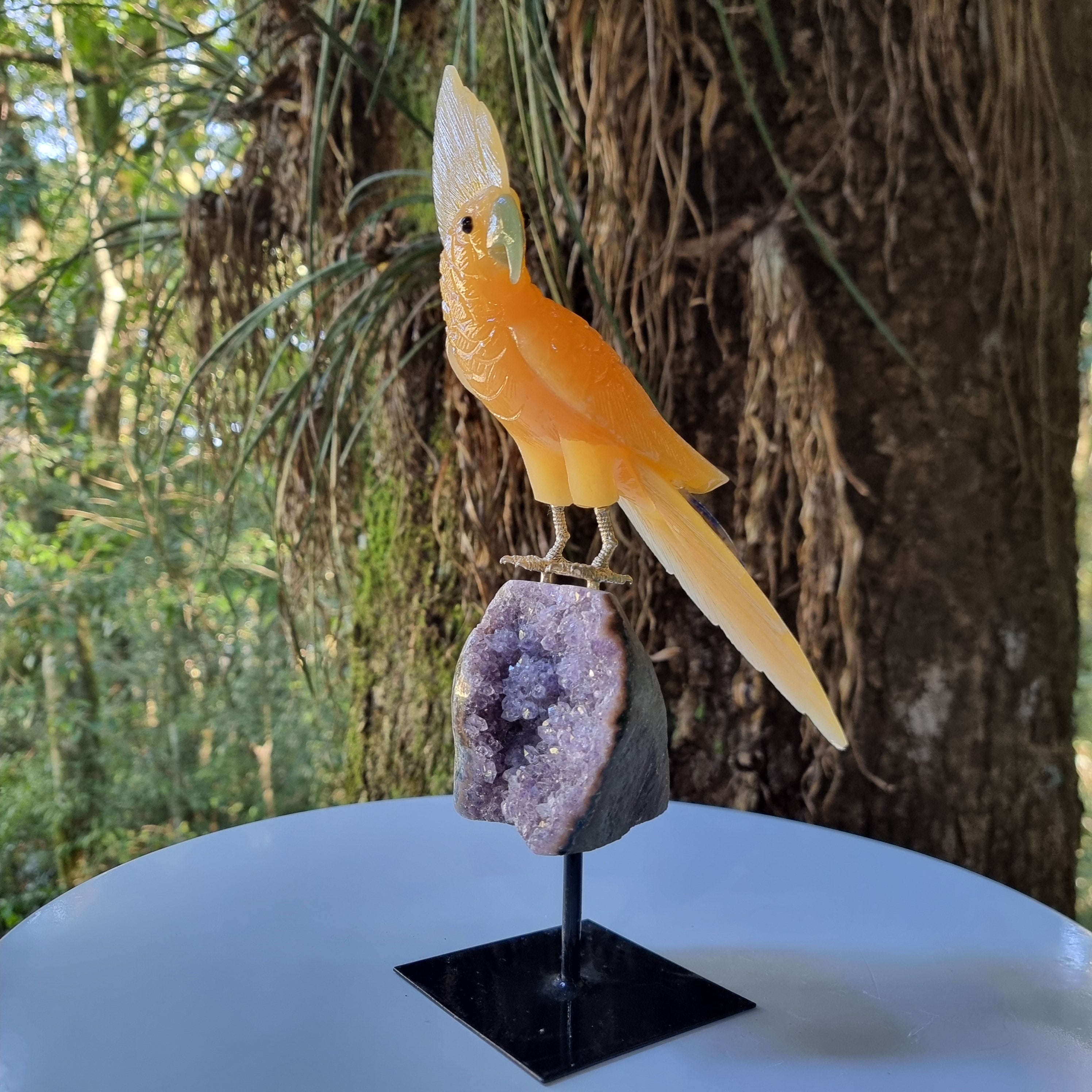 Pájaro de CALCITA Natural Especial | Peso 1,06 Kgs, Altura 28 cm | Exclusivo, Energía y Belleza