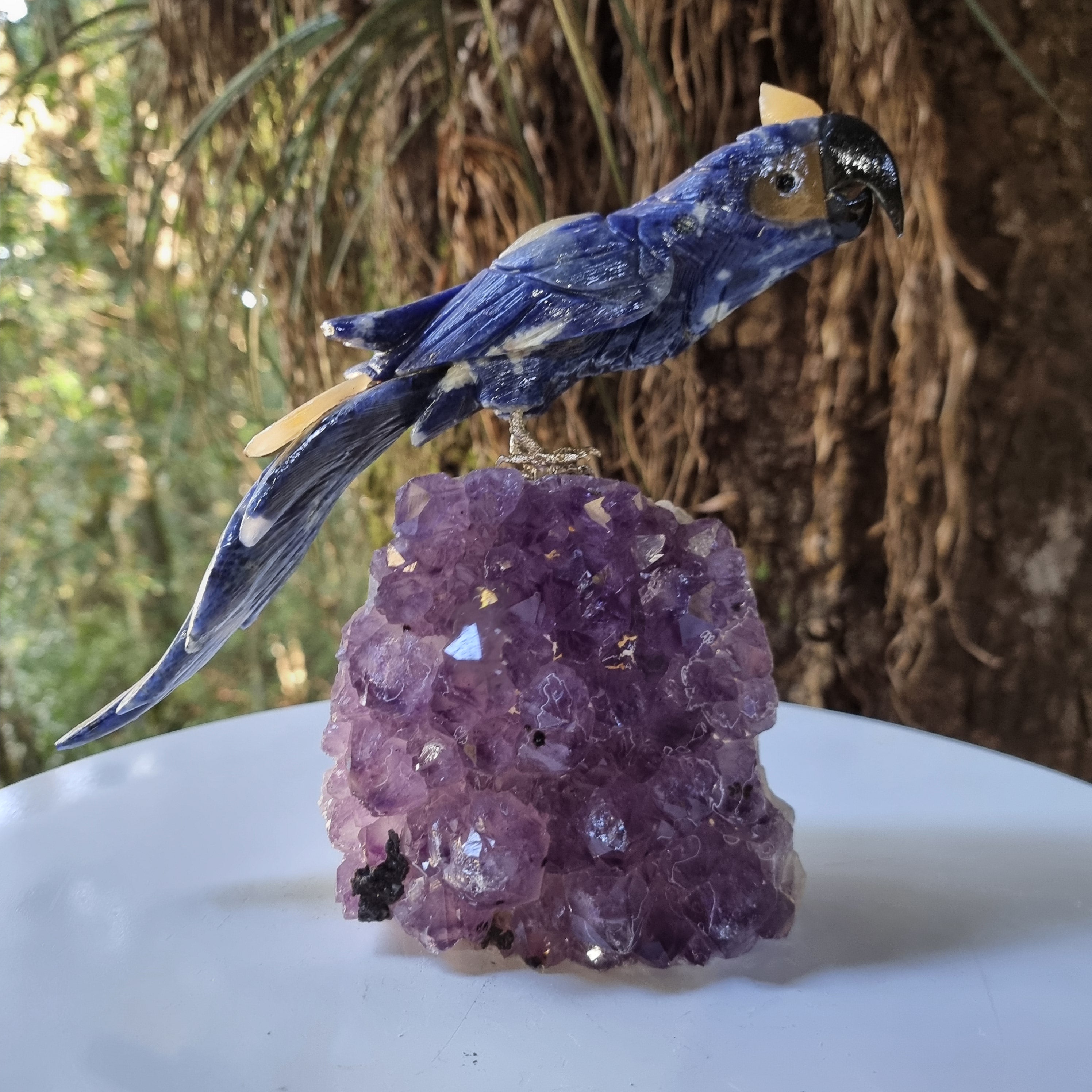Pájaro de SODALITA Natural Especial | Peso 2,00 Kgs, Altura 21 cm | Exclusivo, Energía y Belleza
