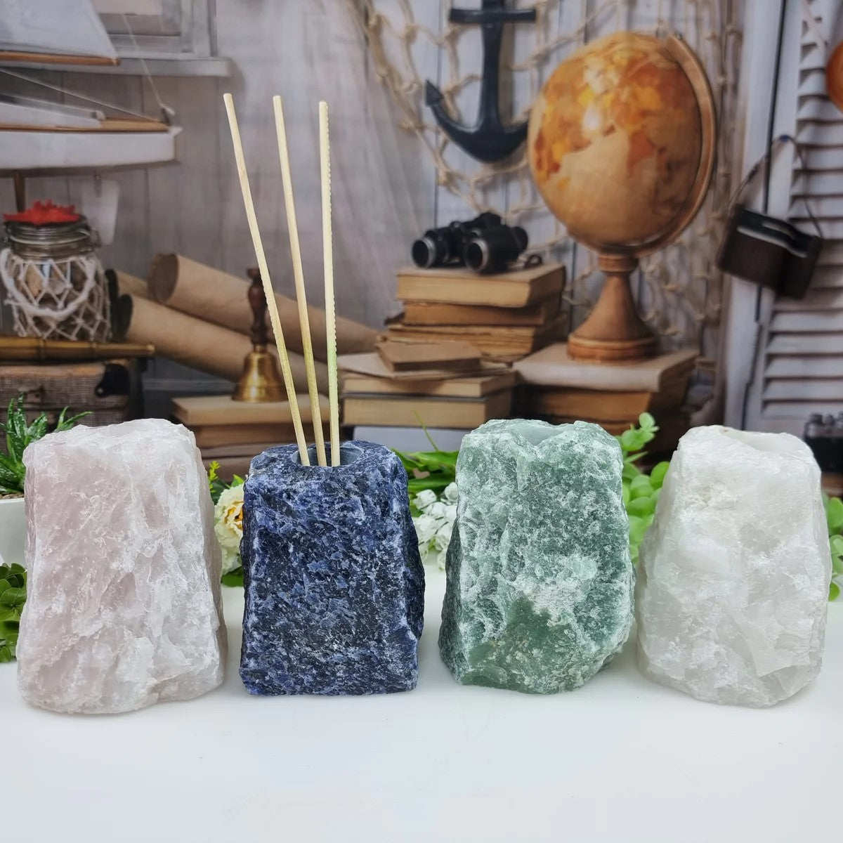 Quartz Diffuser Bottle - Rough Stone Diffuser - available in different colors