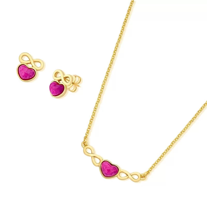 Gold Filled Earrings and Necklace Set