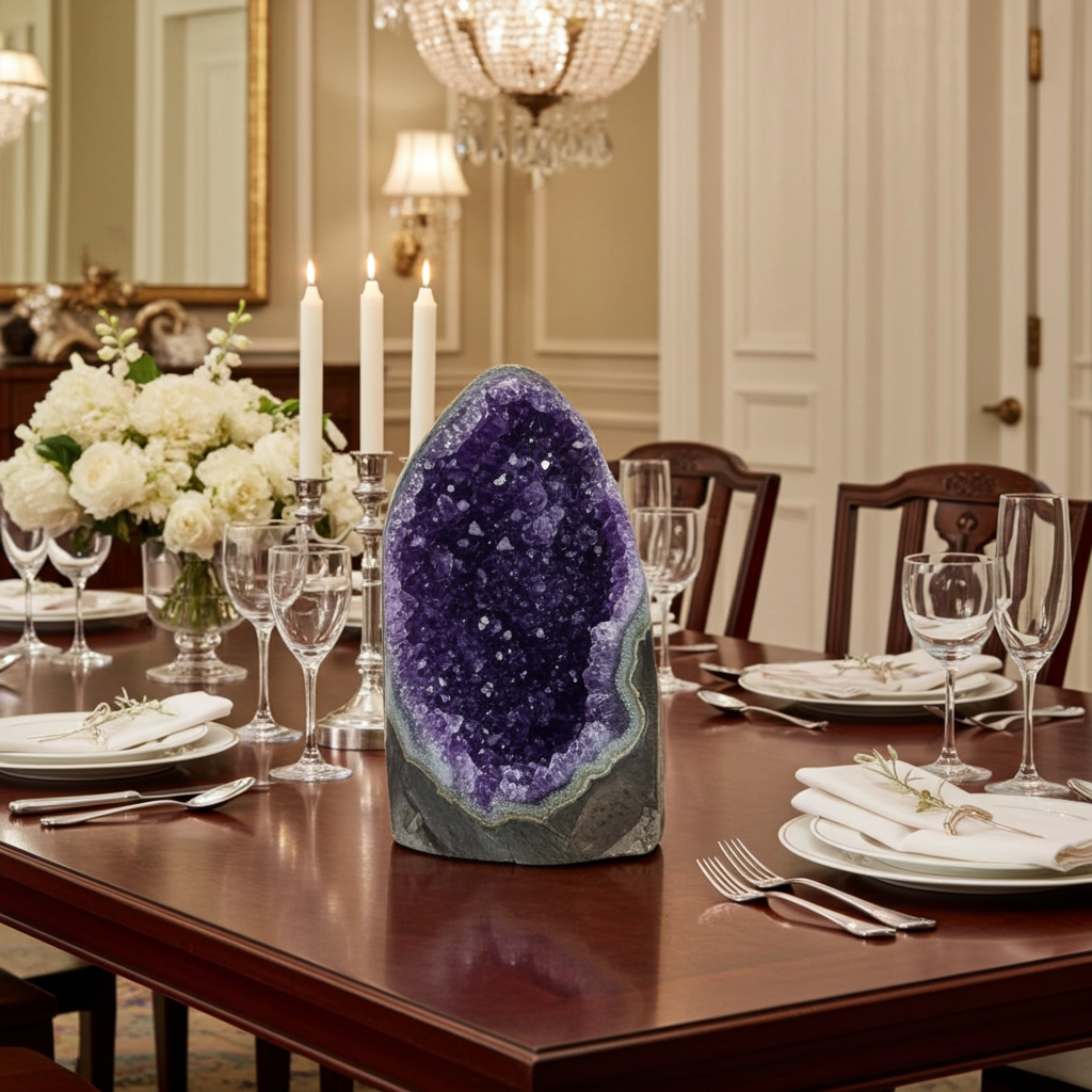Amethyst Druse with Special Crystals weighing 0.80 Kg, Energy, Beauty, and Sophistication