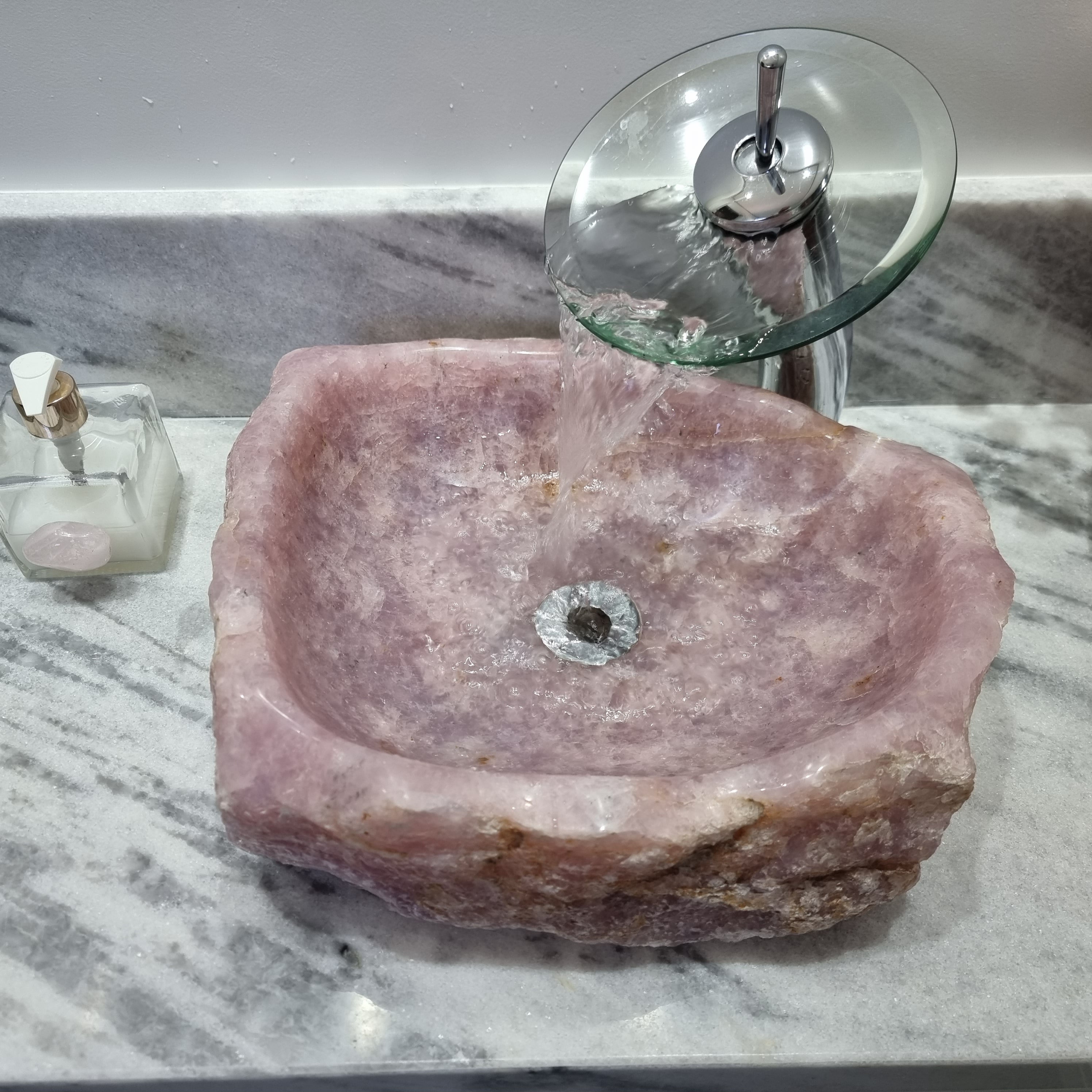 Encimera de Baño Piezas exclusivas de cuarzo cortado peso 11 a 14 kg