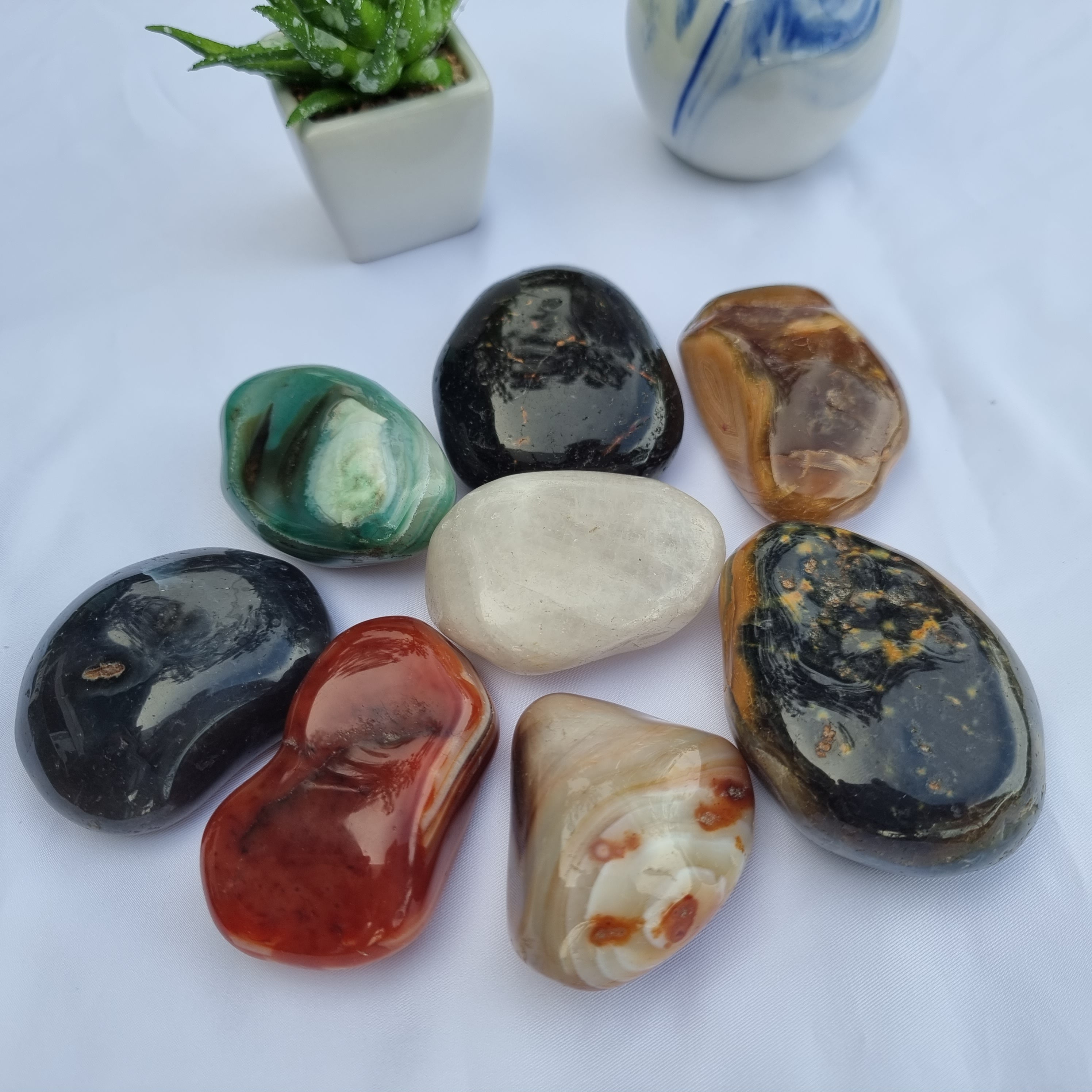 Piedras Rodadas Terapéuticas Surtidas Pulidas 5 a 8 cm Cantidad 1 kg